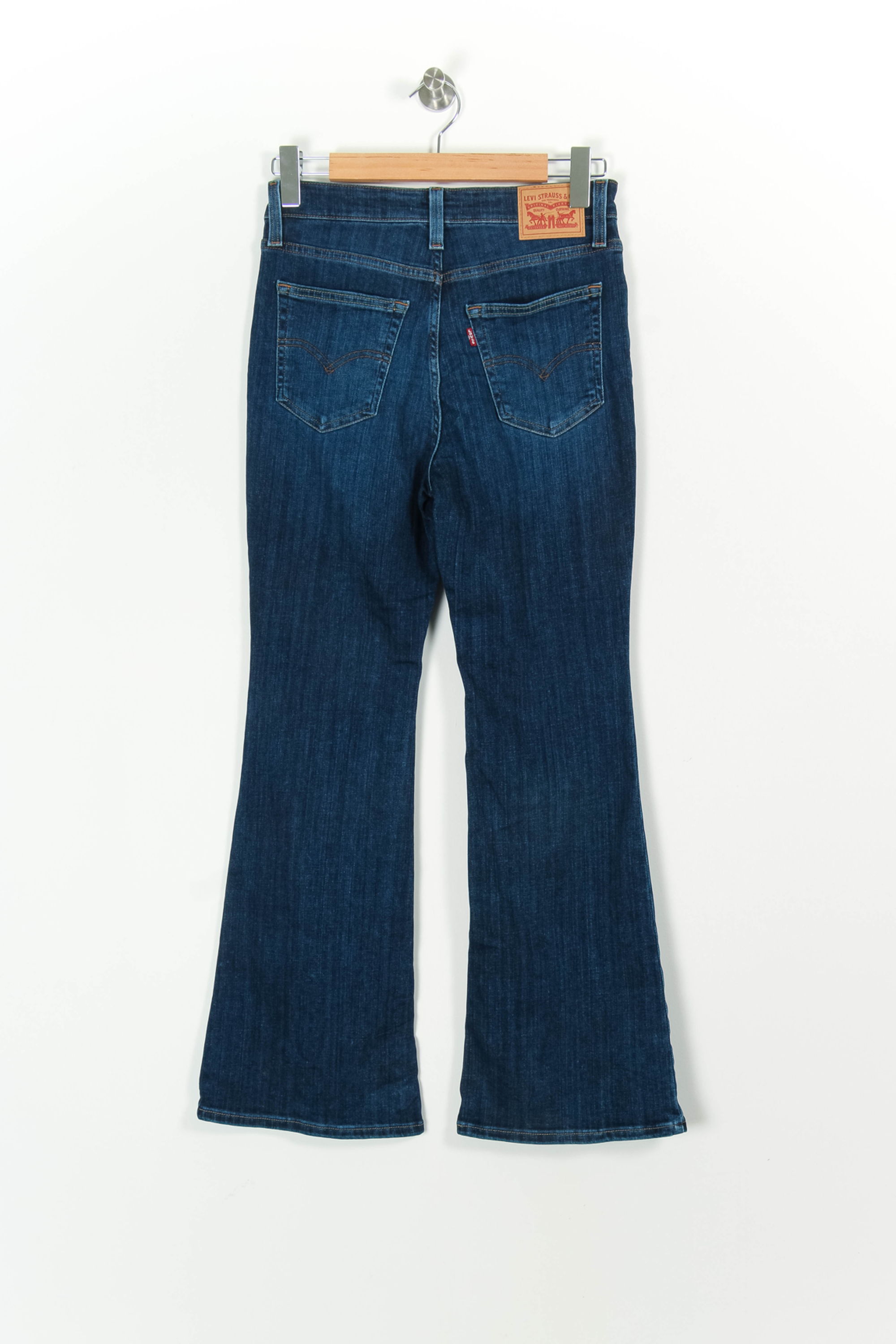 Cropped slim jeans with studs LEVI'S - Seconde main Blue