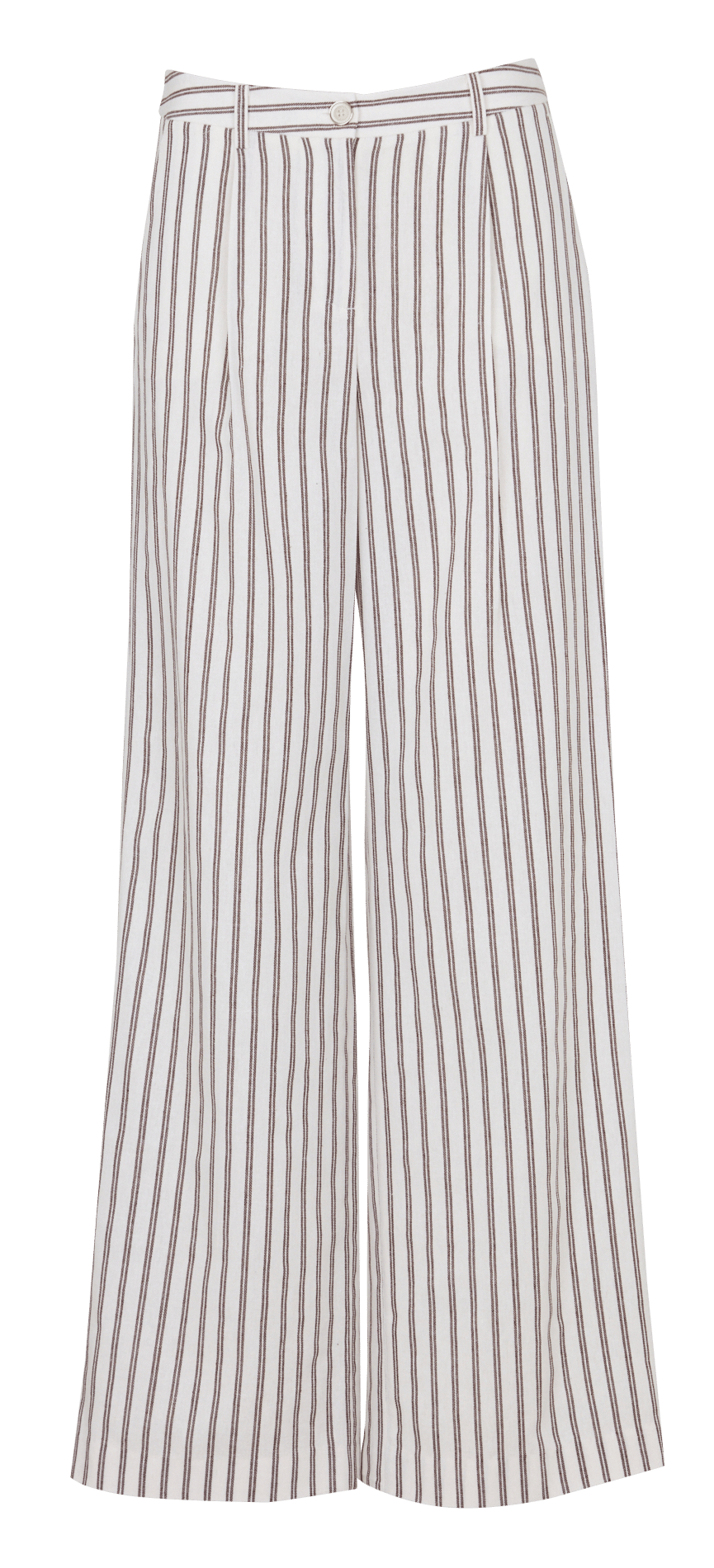Pantalon large à rayures ZAPA Blanc