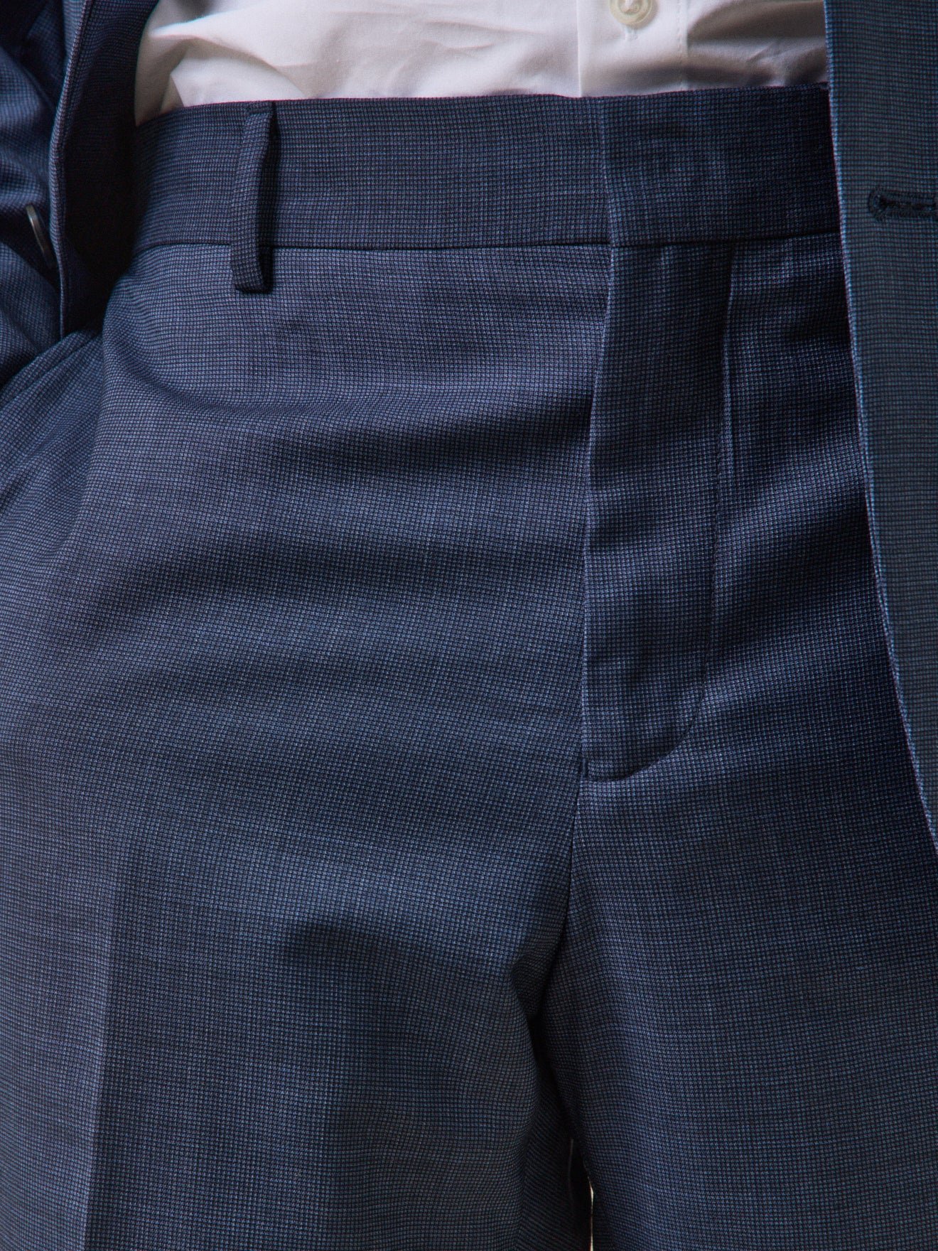 Pantalon de costume  super 110's CYRILLUS Bleu