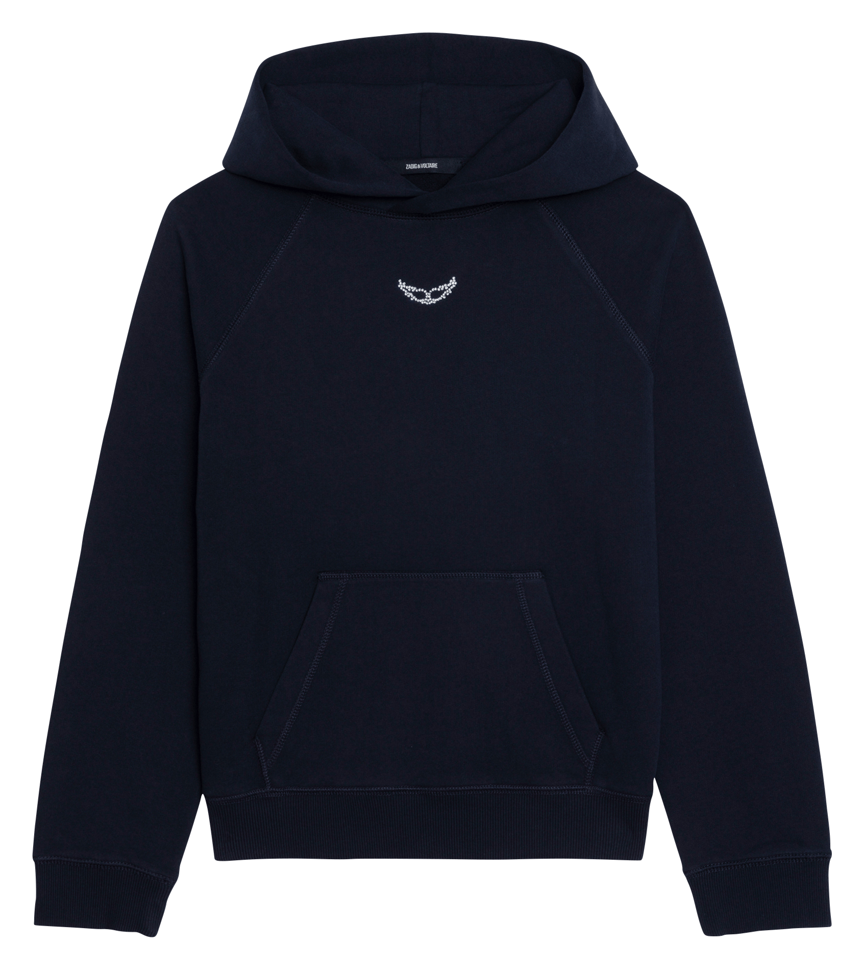 Sweat col rond en coton bio ZADIG&VOLTAIRE Bleu