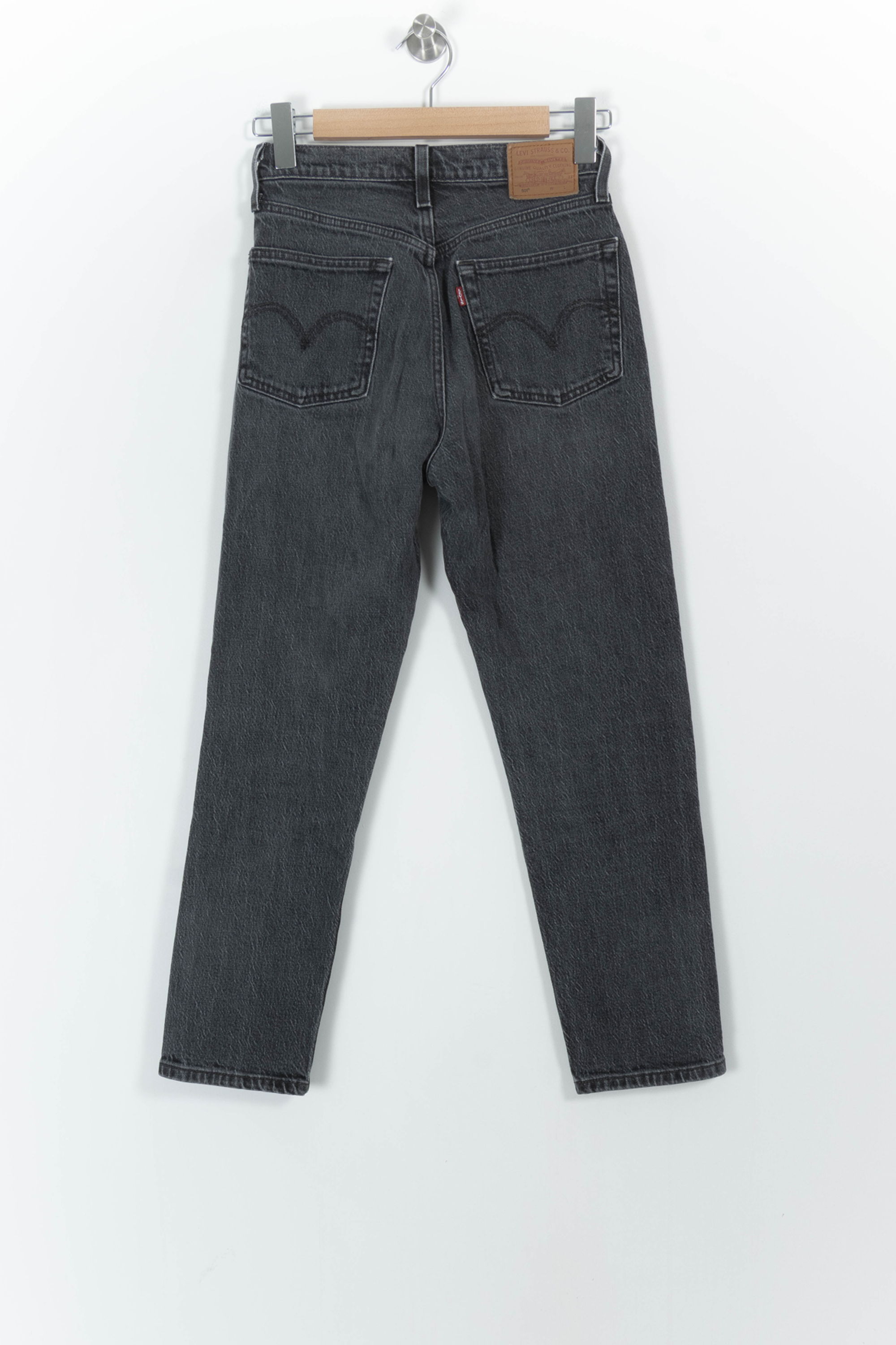 Cropped slim jeans with studs LEVI'S - Seconde main Black