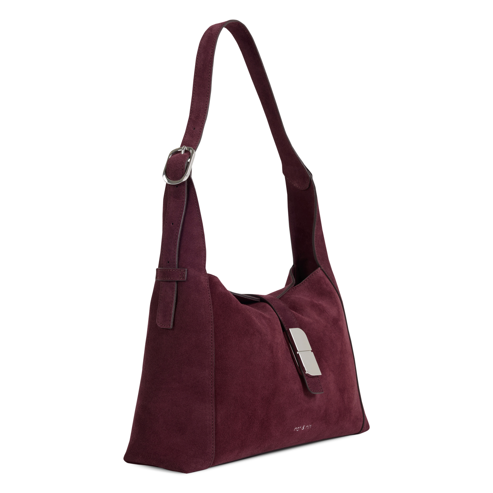 Leather shoulder bag NAT & NIN Purple