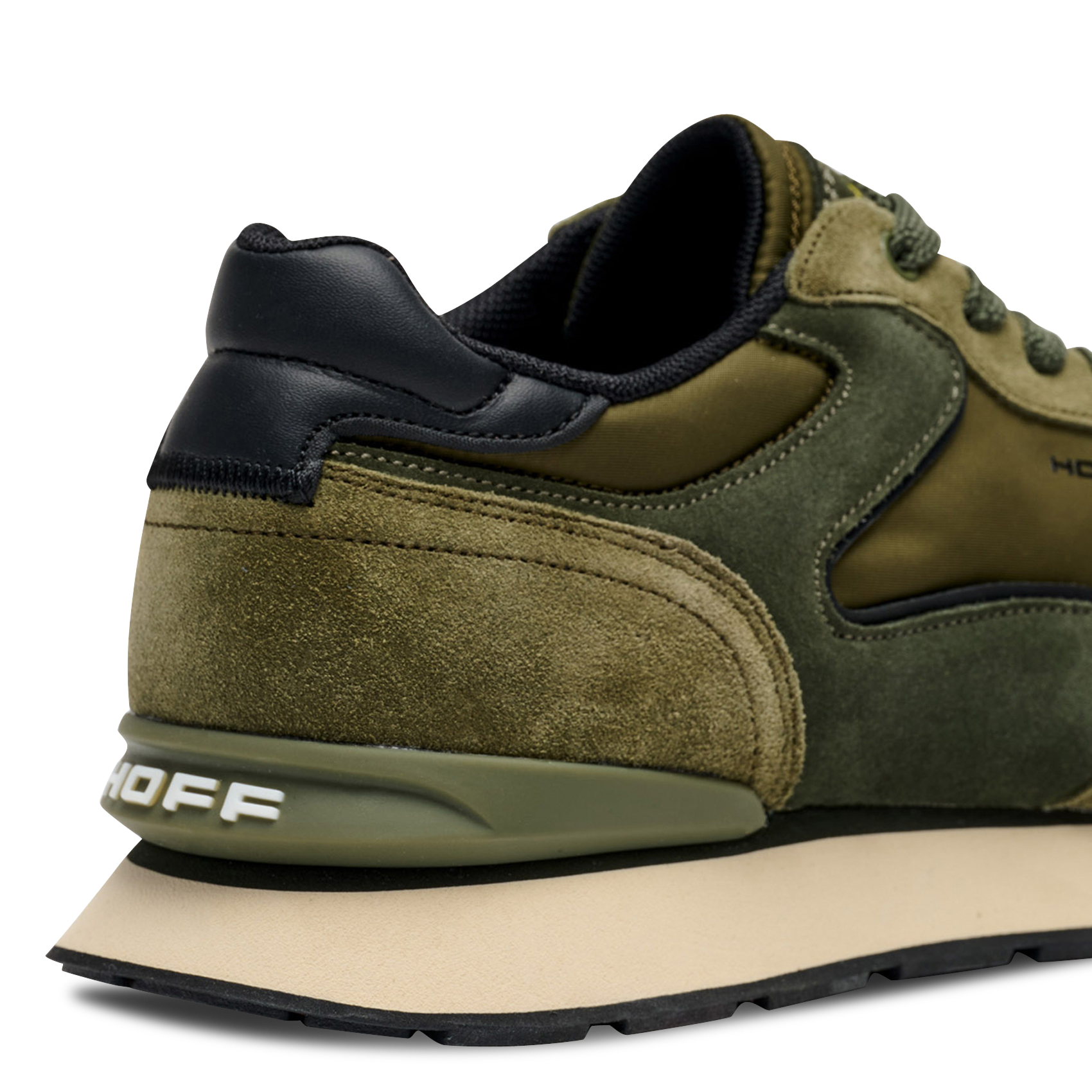 Niedrige Sneaker aus Leder-Mix HOFF Grun