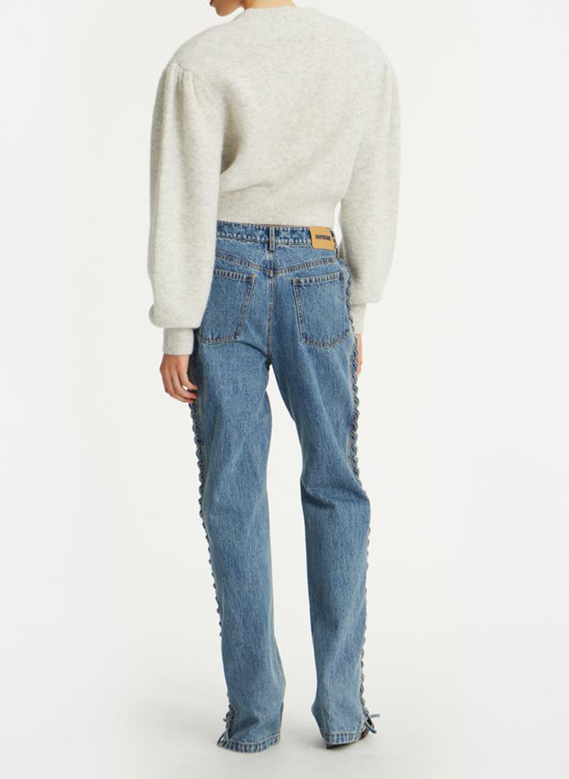 Straight organic cotton jeans ROTATE Blue