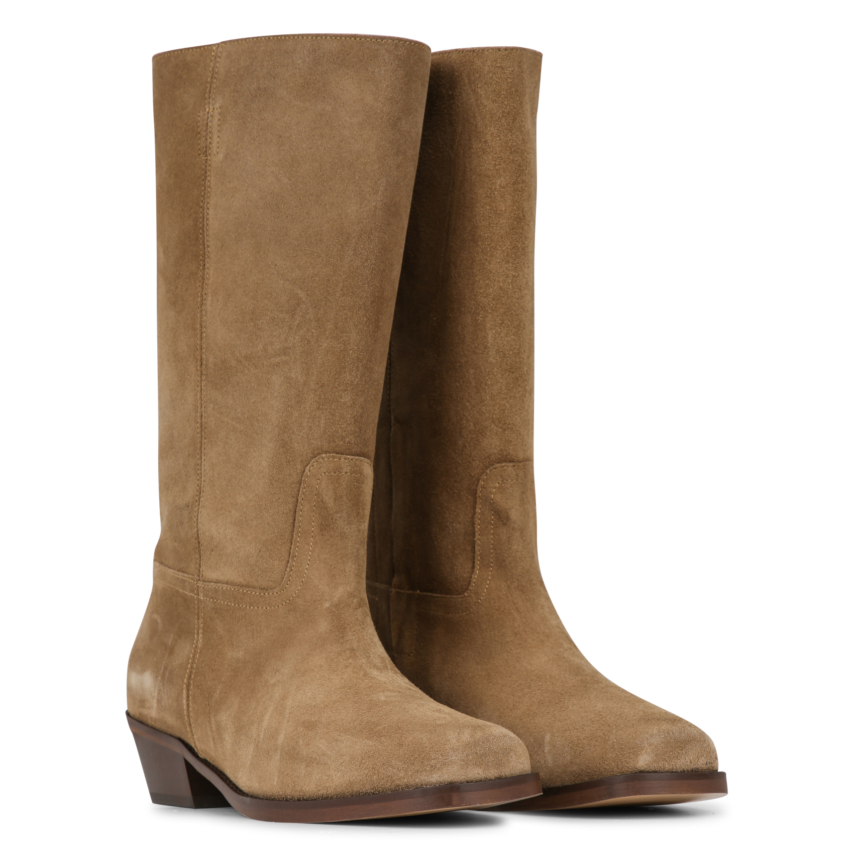Bottes suédées en cuir ANONYMOUS COPENHAGEN Marron
