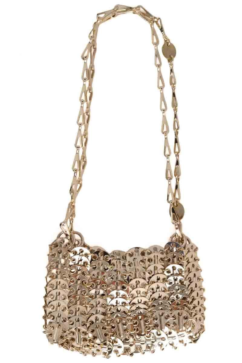 Shoulder bag nano 1969 PACO RABANNE - Seconde Main Golden