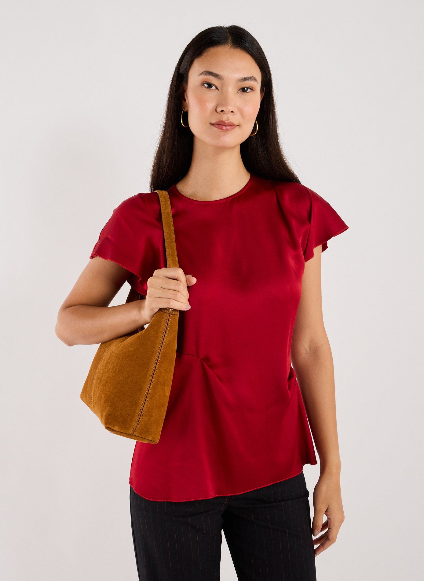 Cara leather handbag SAISON 1865 Brown