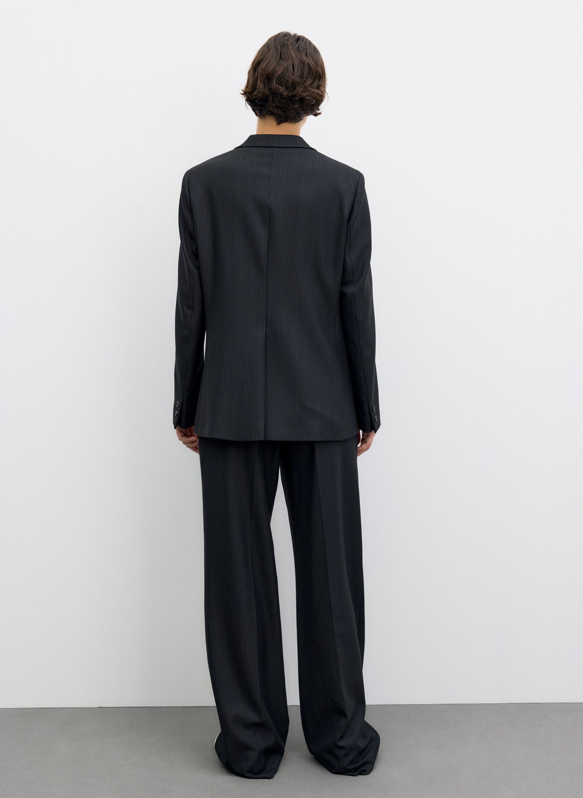 Tailored straight blazer with notched lapel GERARD DAREL Black