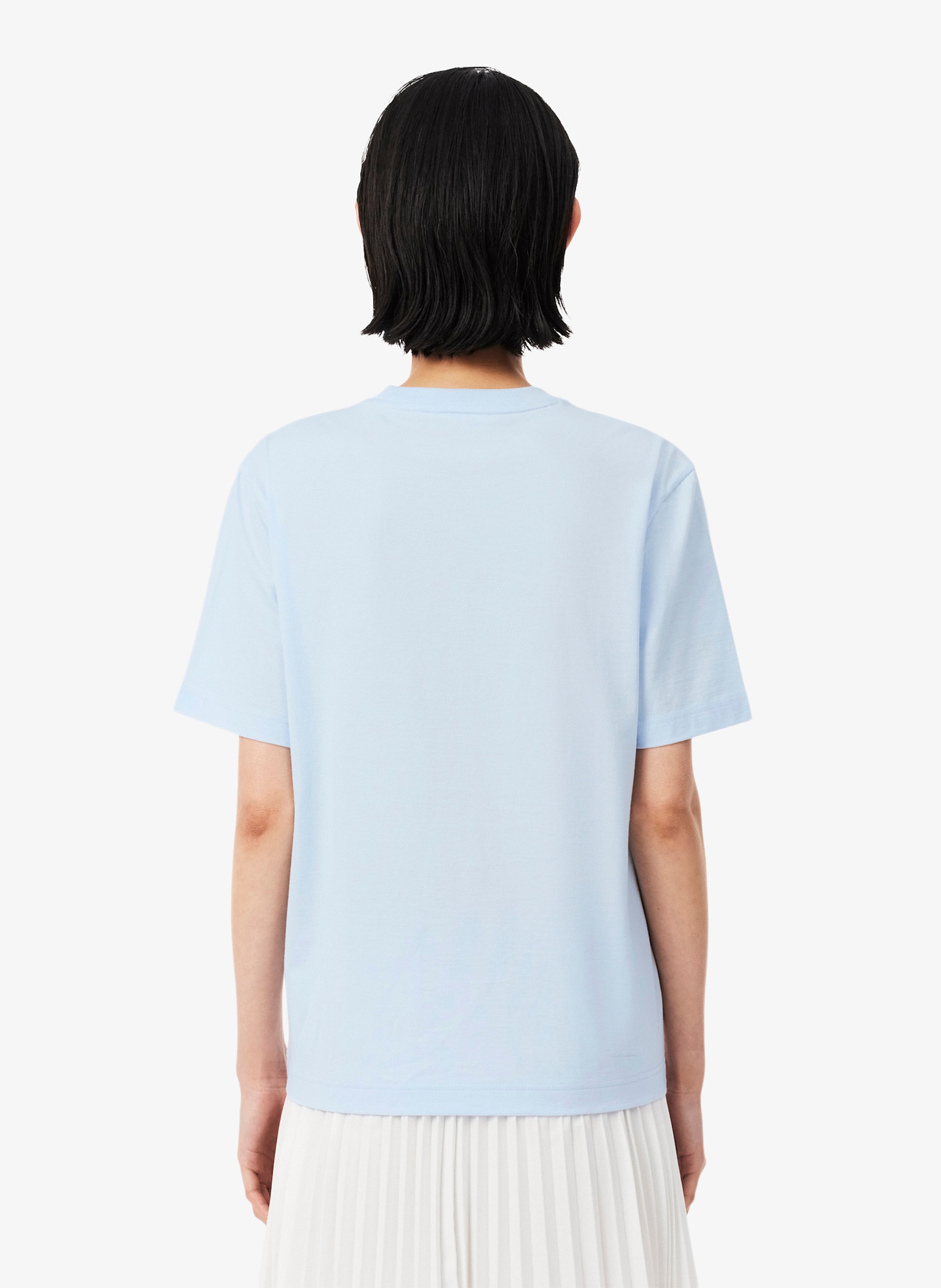 Tee-shirt manches courtes en coton LACOSTE Bleu