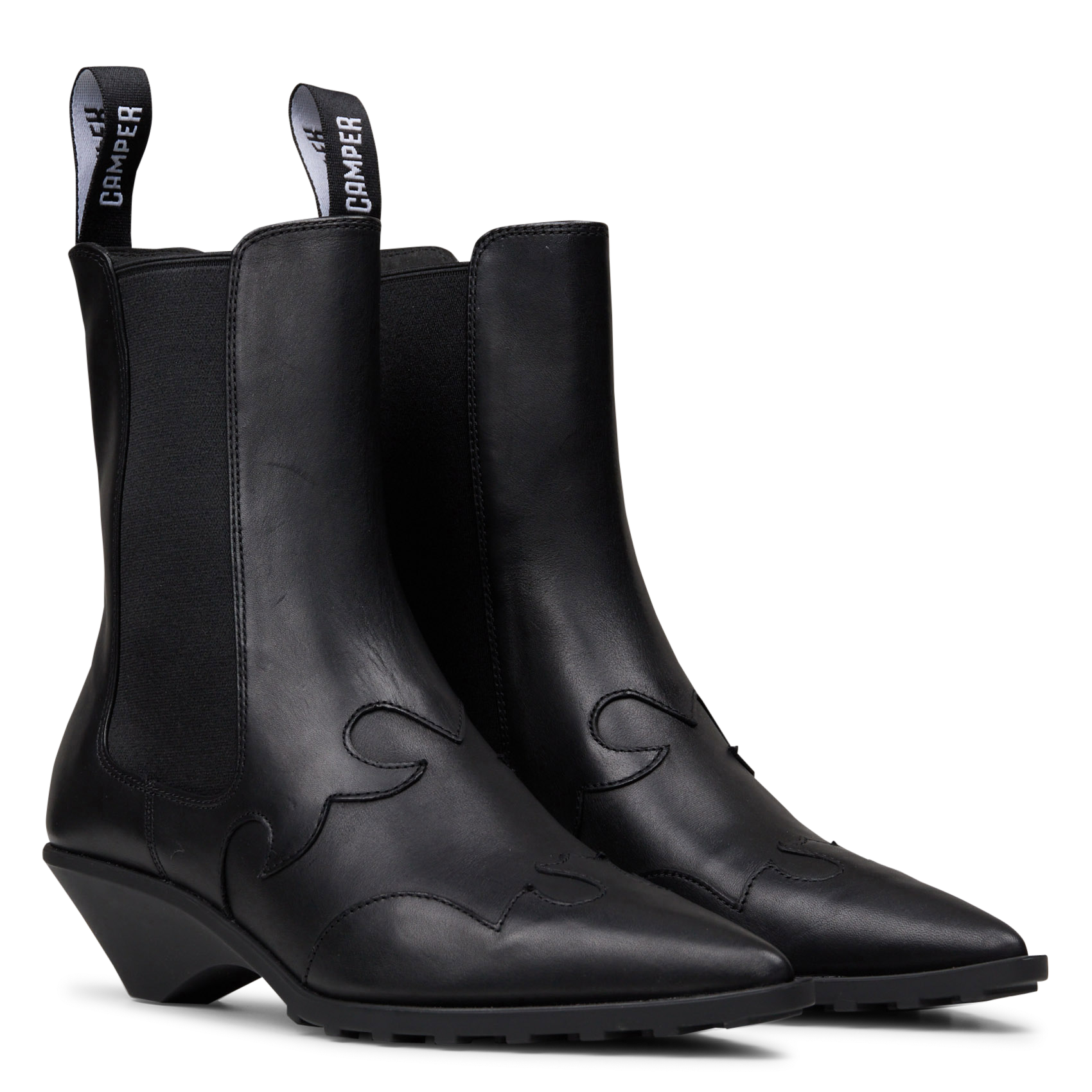 Leather mid-calf boots CAMPER Black