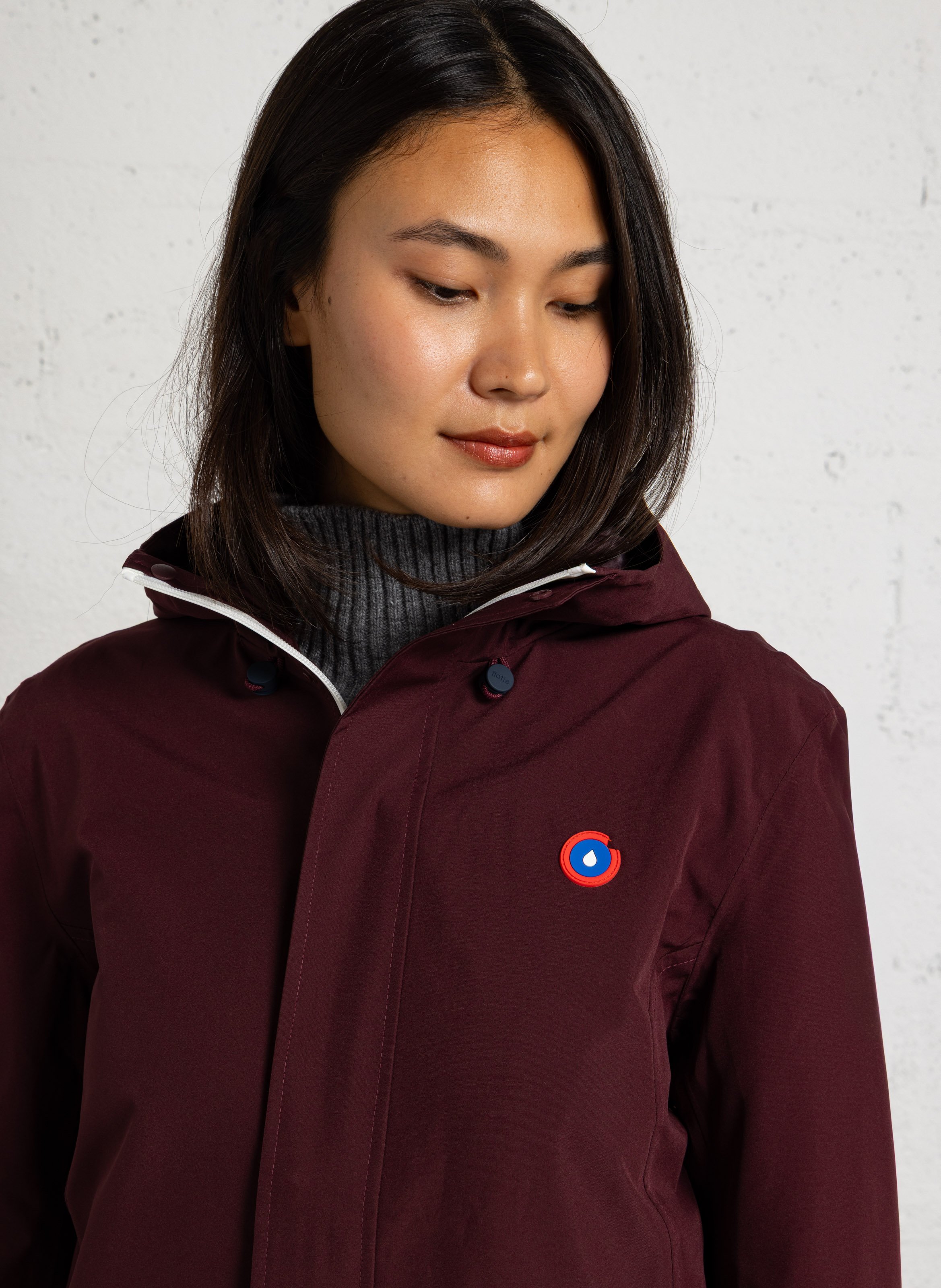 Hooded parka  FLOTTE Plums