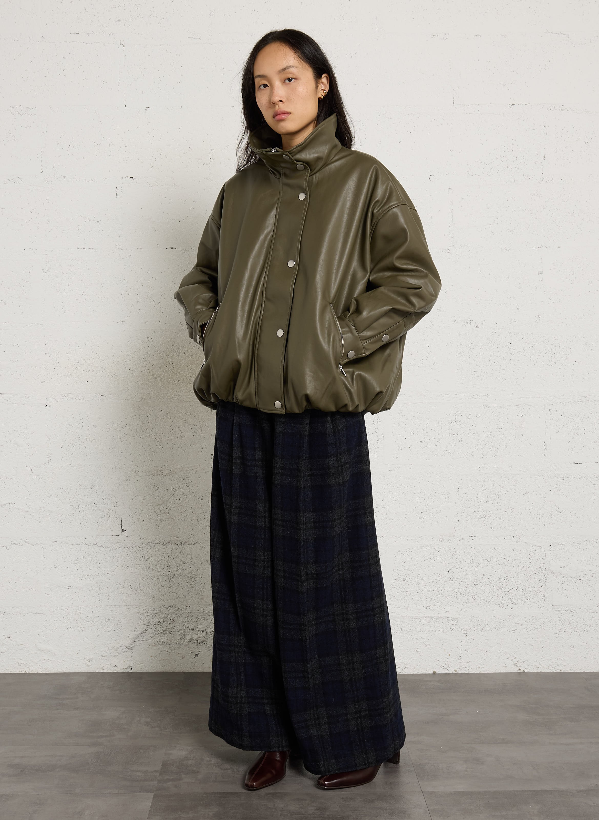 Weite Jacke mit Stehkragen BELLEROSE Khaki