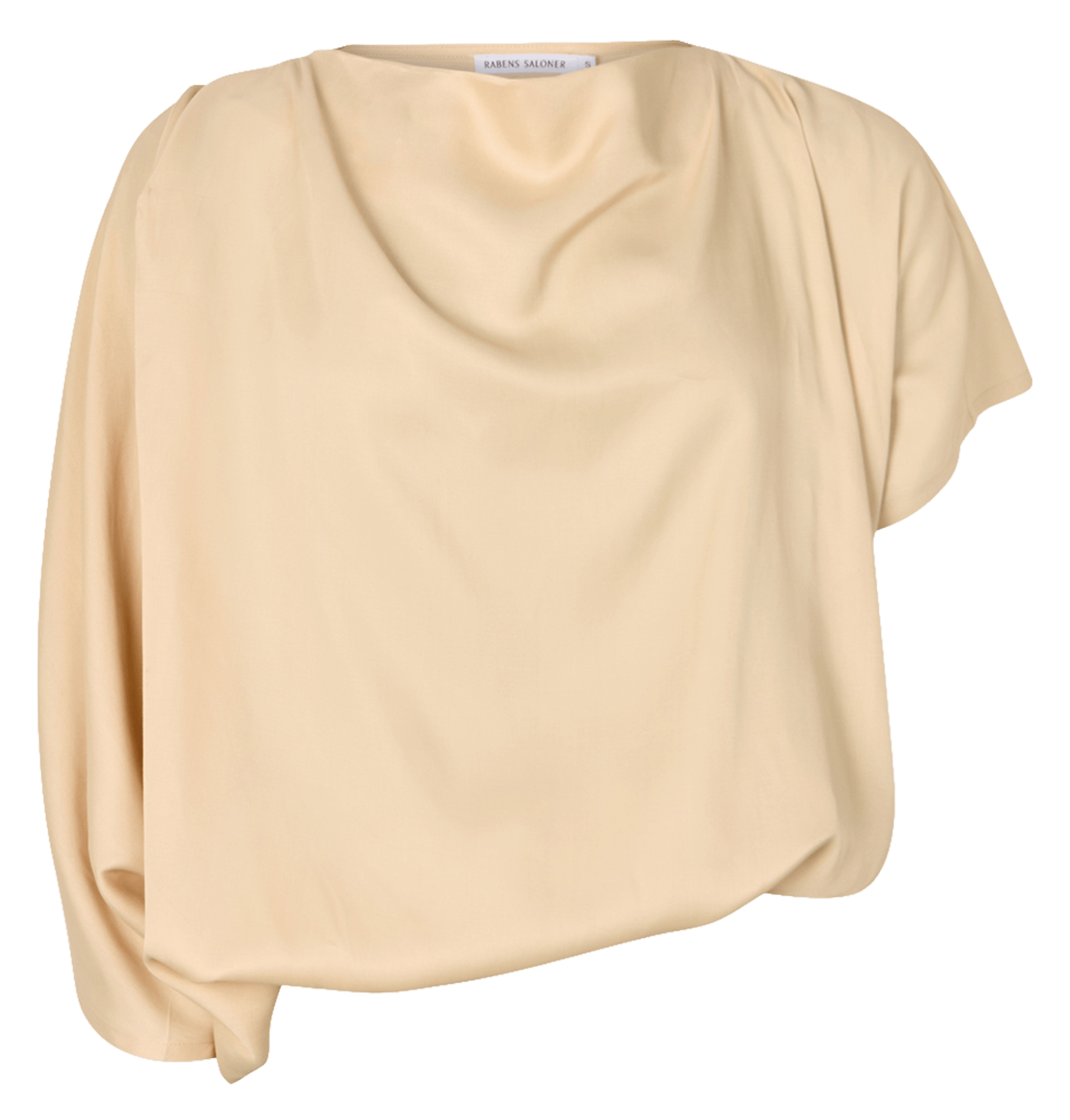 Top col rond drapé RABENS SALONER Beige