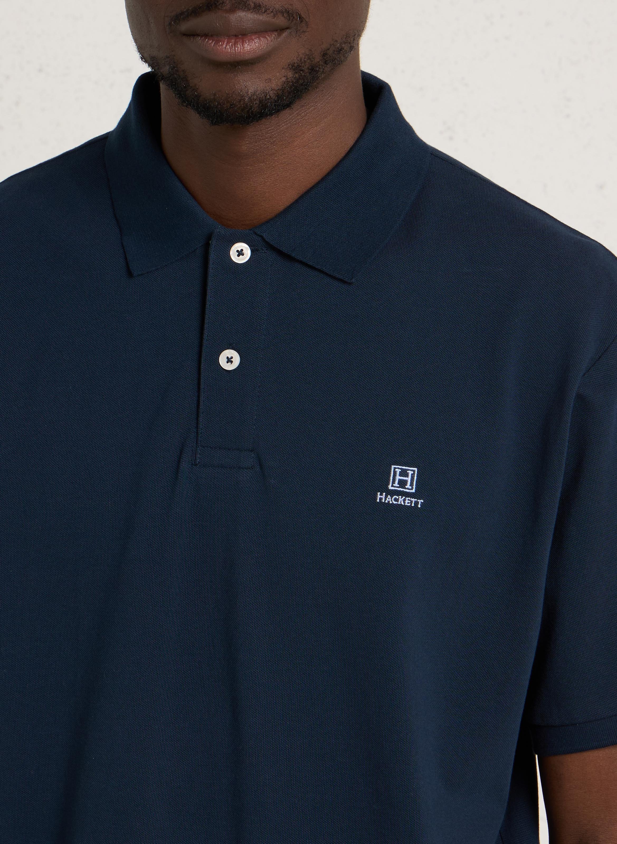 Polo en coton HACKETT Bleu