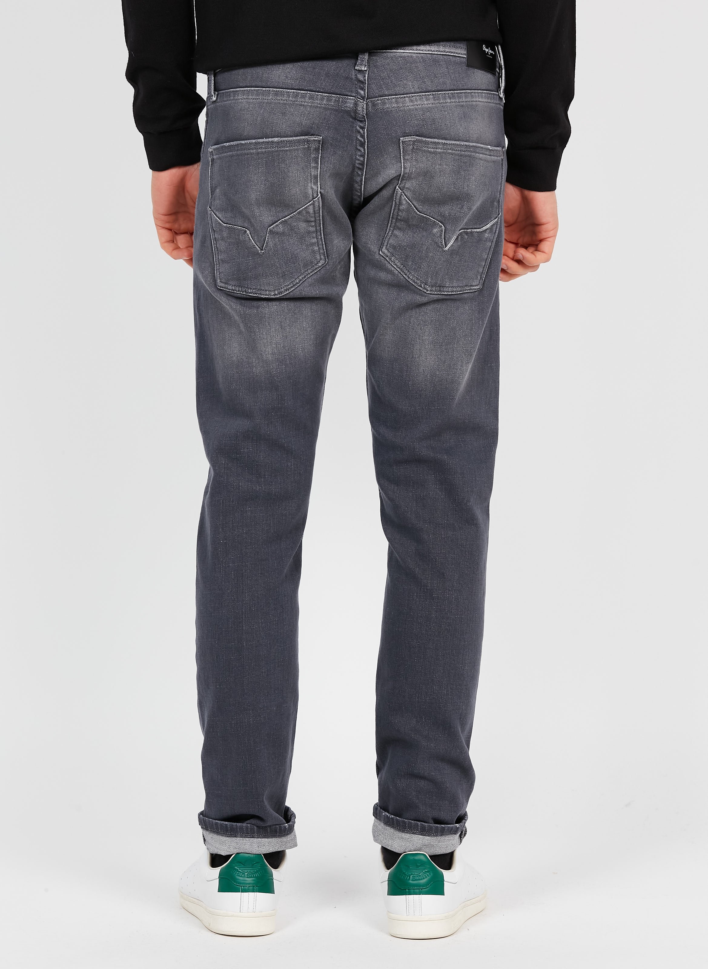 Vaquero Recto De Mezcla De Denim Jeans Hombre | Place des Tendances
