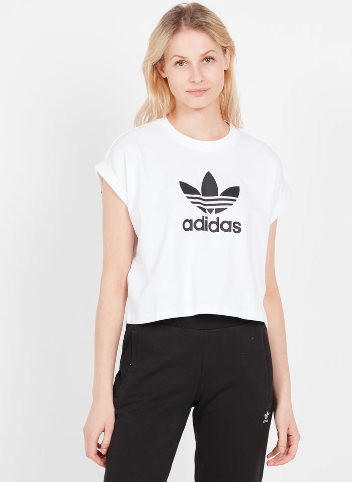 Kort, Katoenen T-shirt Adidas - Dames | Place des Tendances