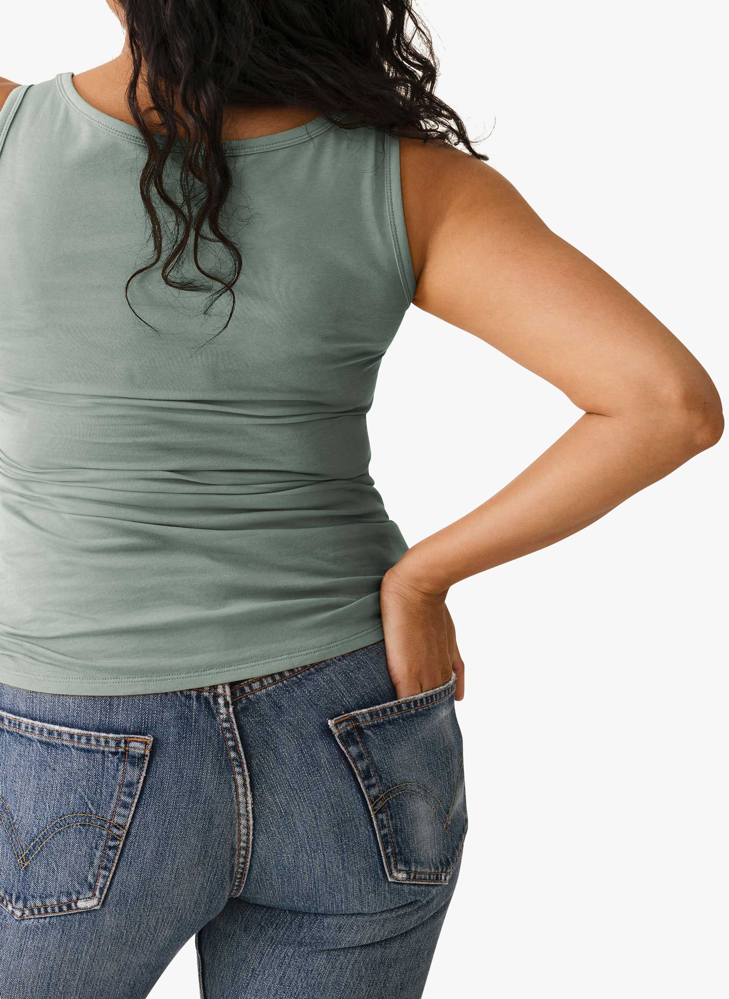 Débardeur de grossesse et d'allaitement en coton biologique BOOB Vert