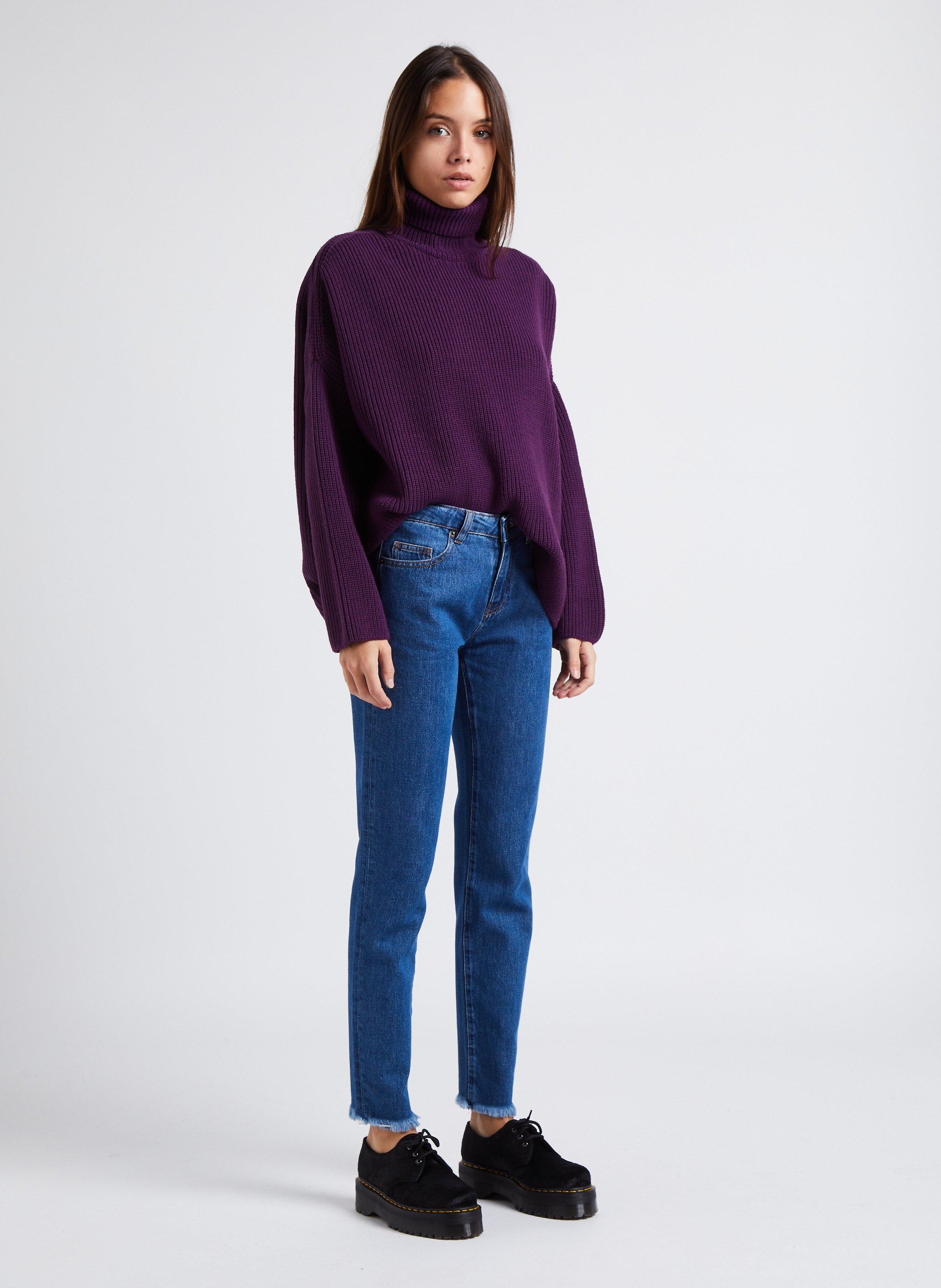 Loose hot sale turtleneck sweaters