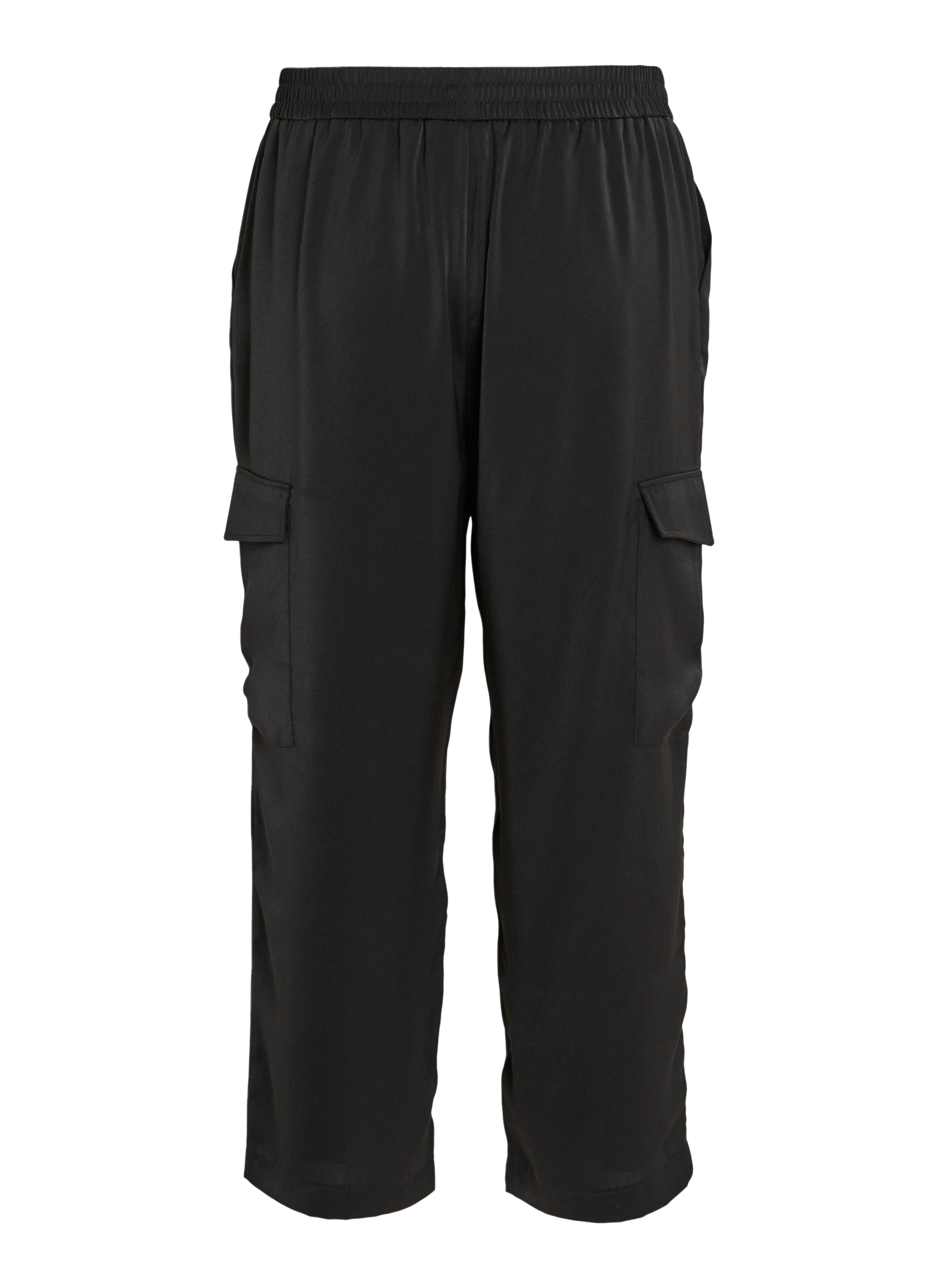 Pantalon droit fluide cargo EVOKED Noir