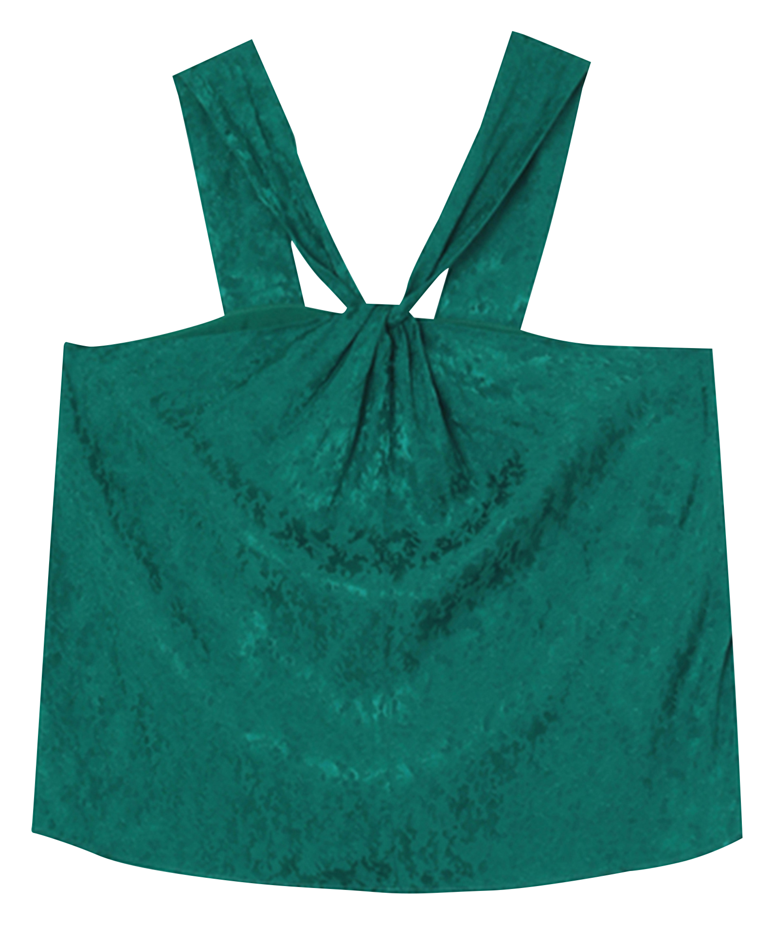 Top sans manches en jacquard satiné  GRACE ET MILA Vert