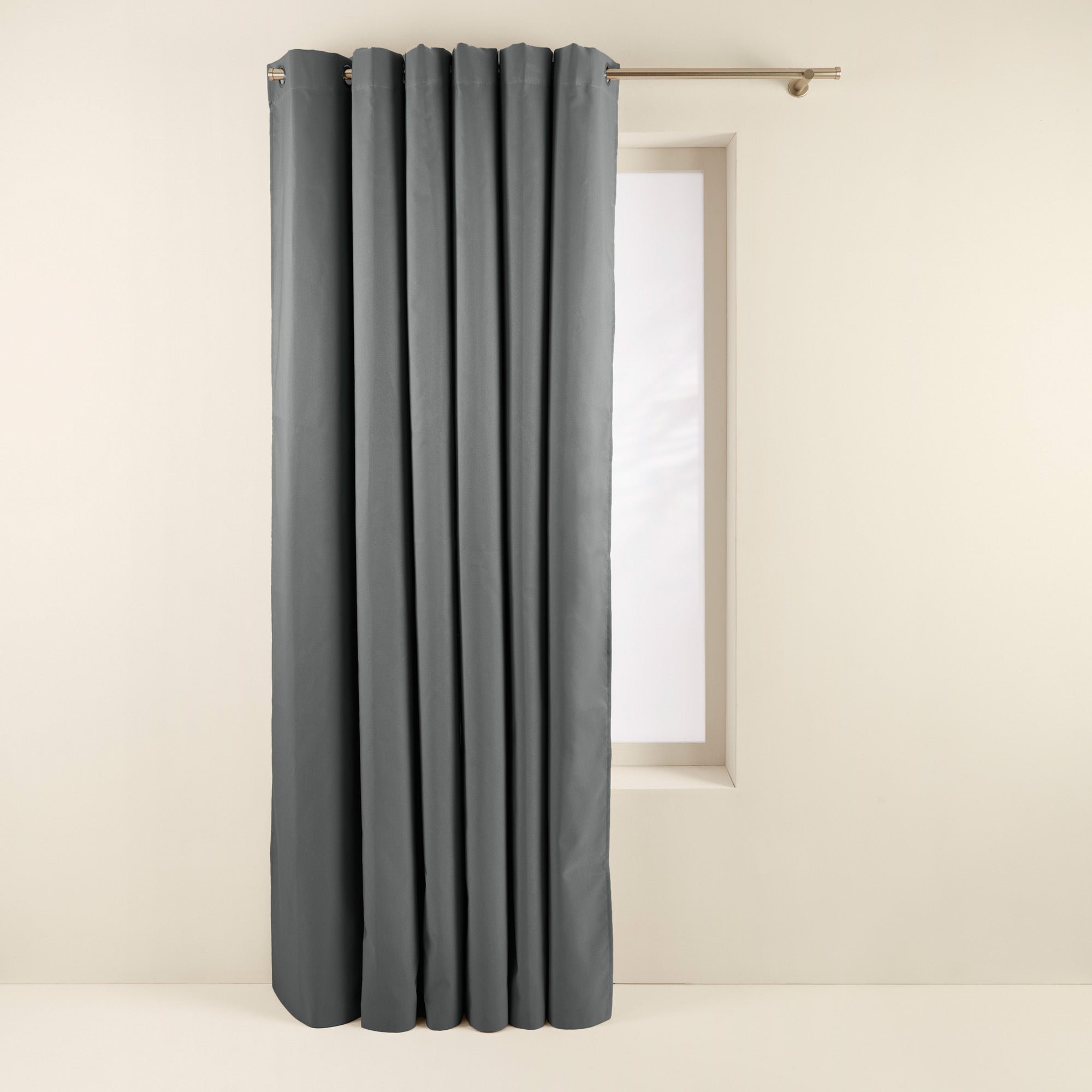OCCULTANT - Blackout curtain with eyelets MADURA Grey
