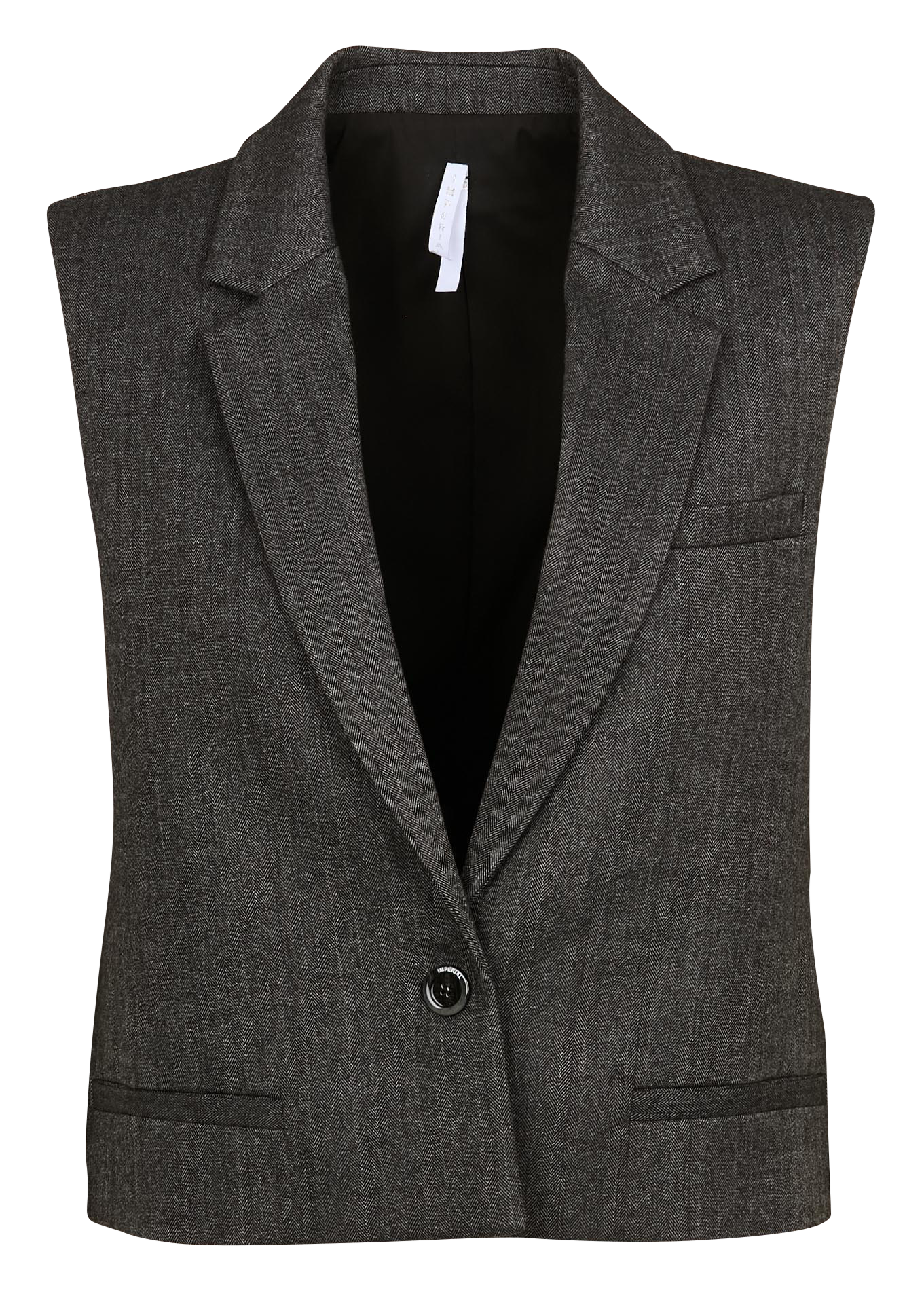 Straight blazer with lapel collar IMPERIAL Grey