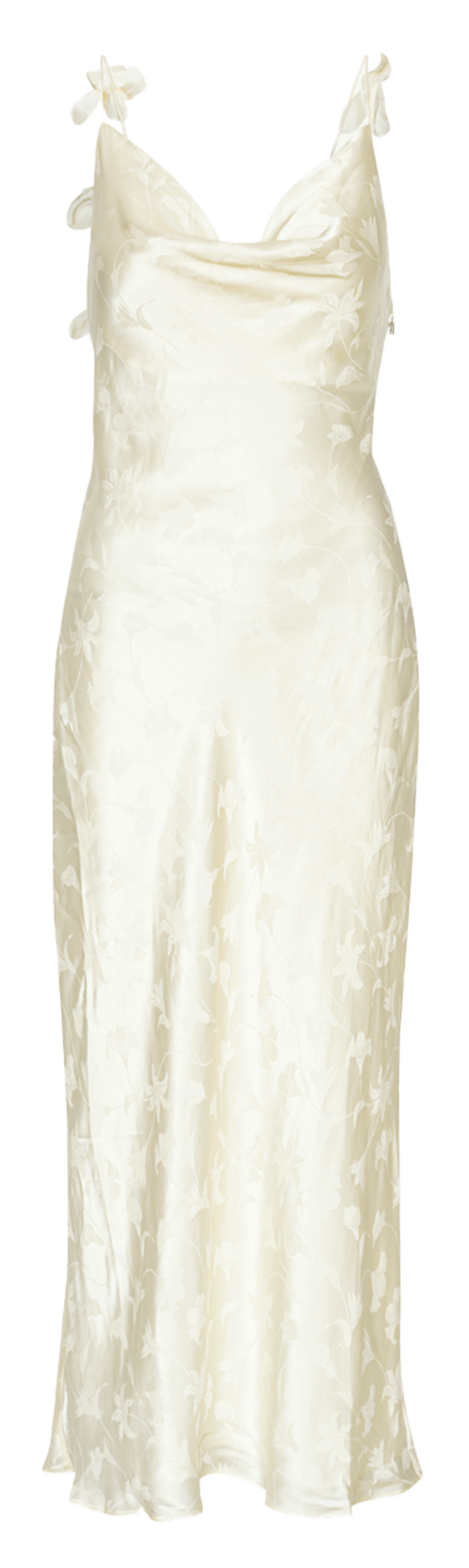 Long silk printed dress ROTATE Multicolored