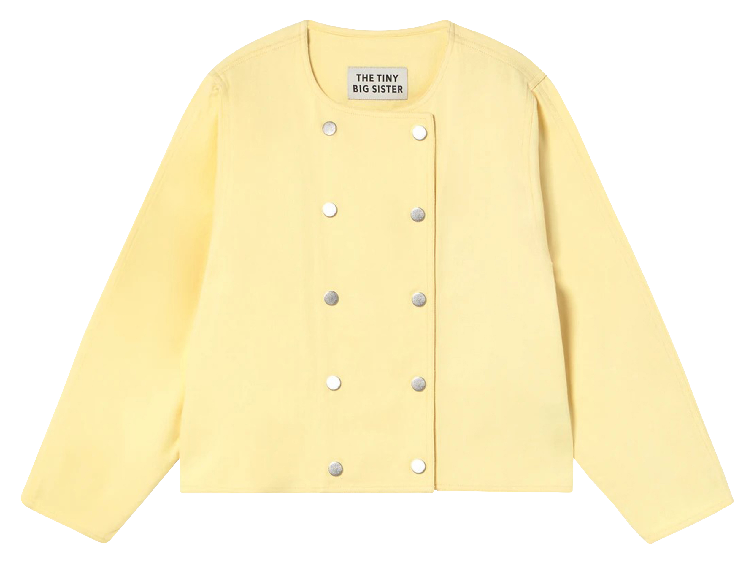 Veste col rond en rond  THE TINY BIG SISTER Jaune