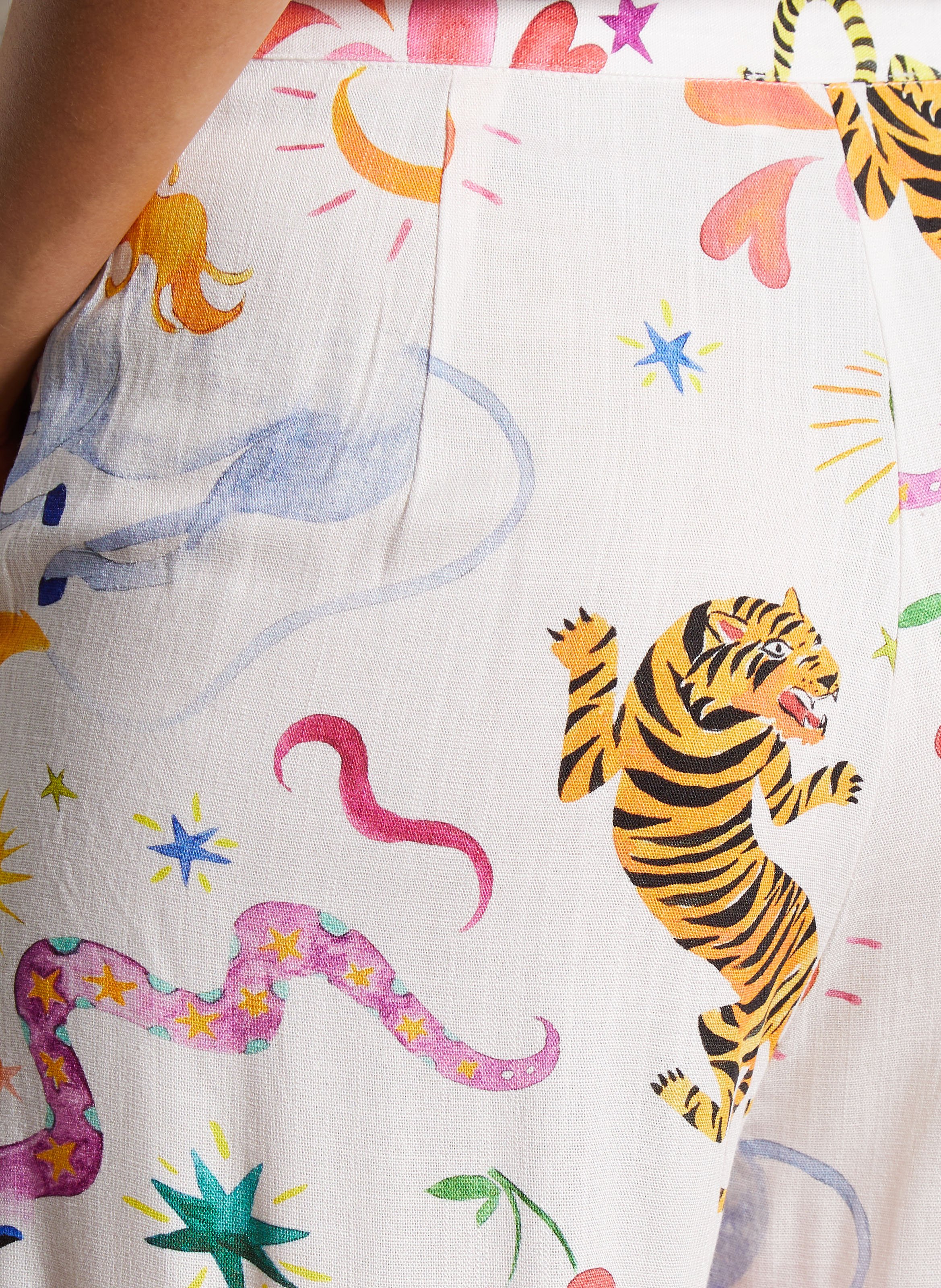 Norton printed straight trousers LA PETITE ETOILE Multicolored