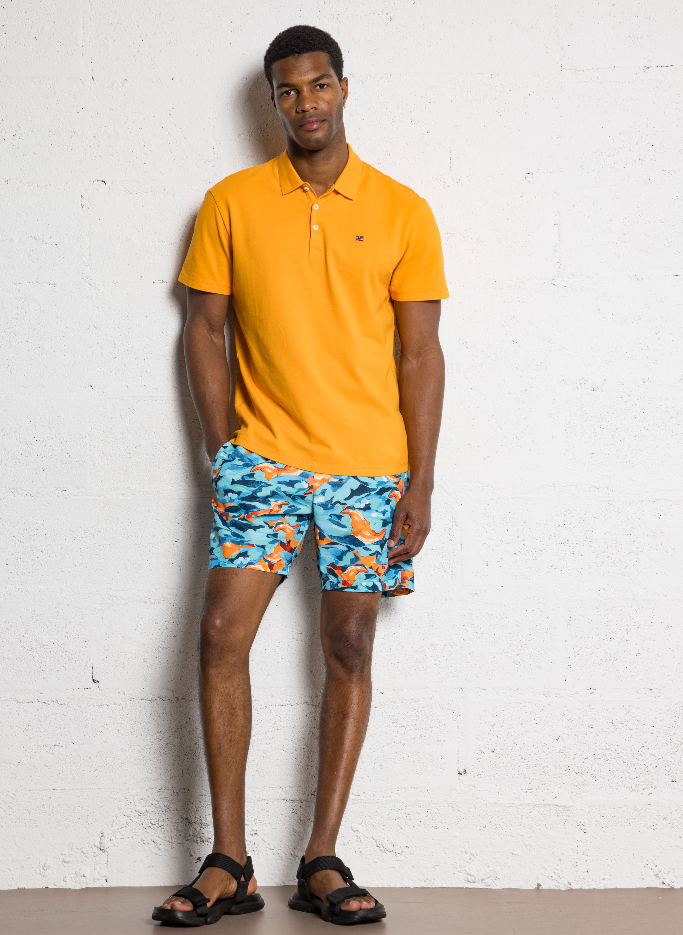 Cotton polo NAPAPIJRI Orange