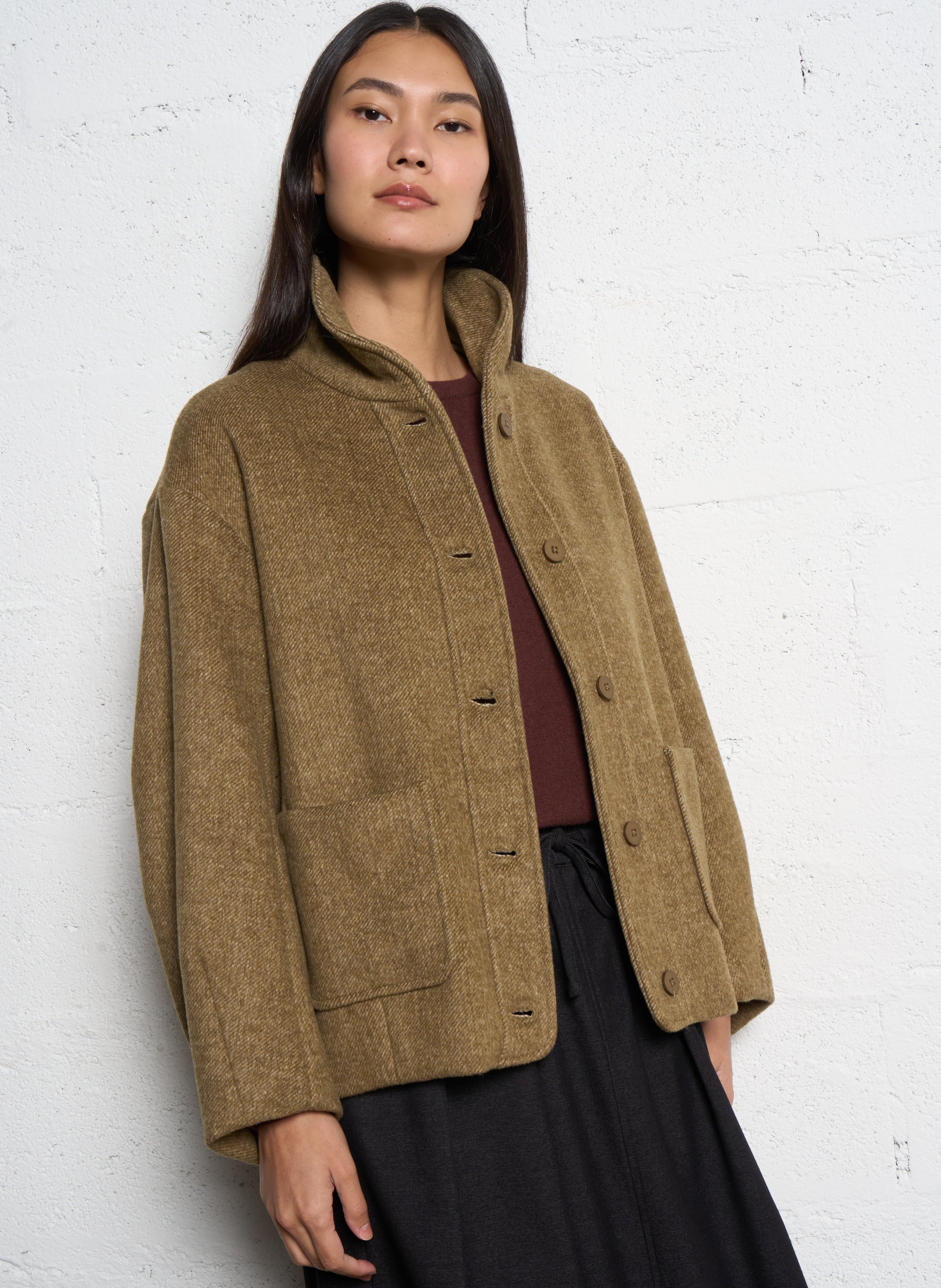Oversized wool-blend jacket  JC SOPHIE Green