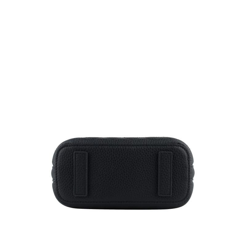 Satchel - cowhide leather POURCHET Black