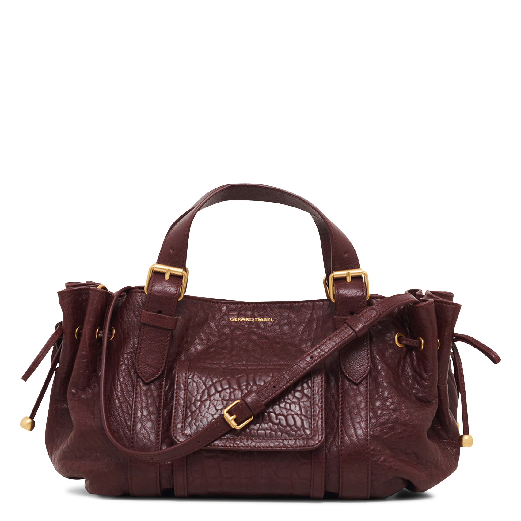 A-line leather skirt GERARD DAREL Red