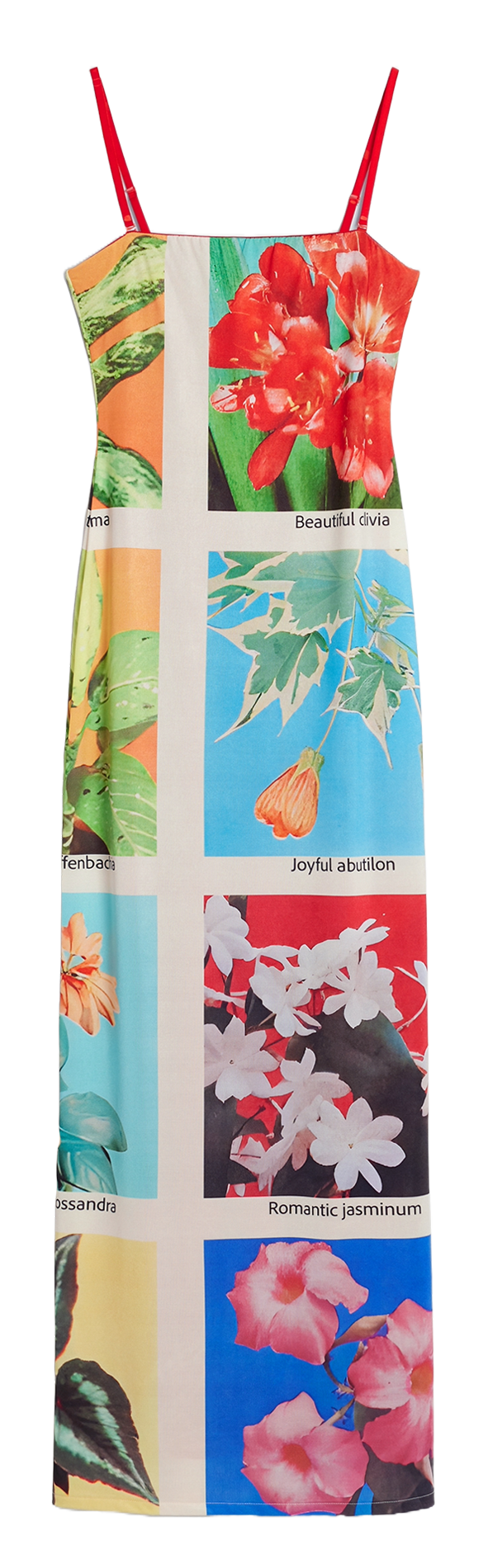 Robe longue ajustée à motifs  DESIGUAL Multicolore