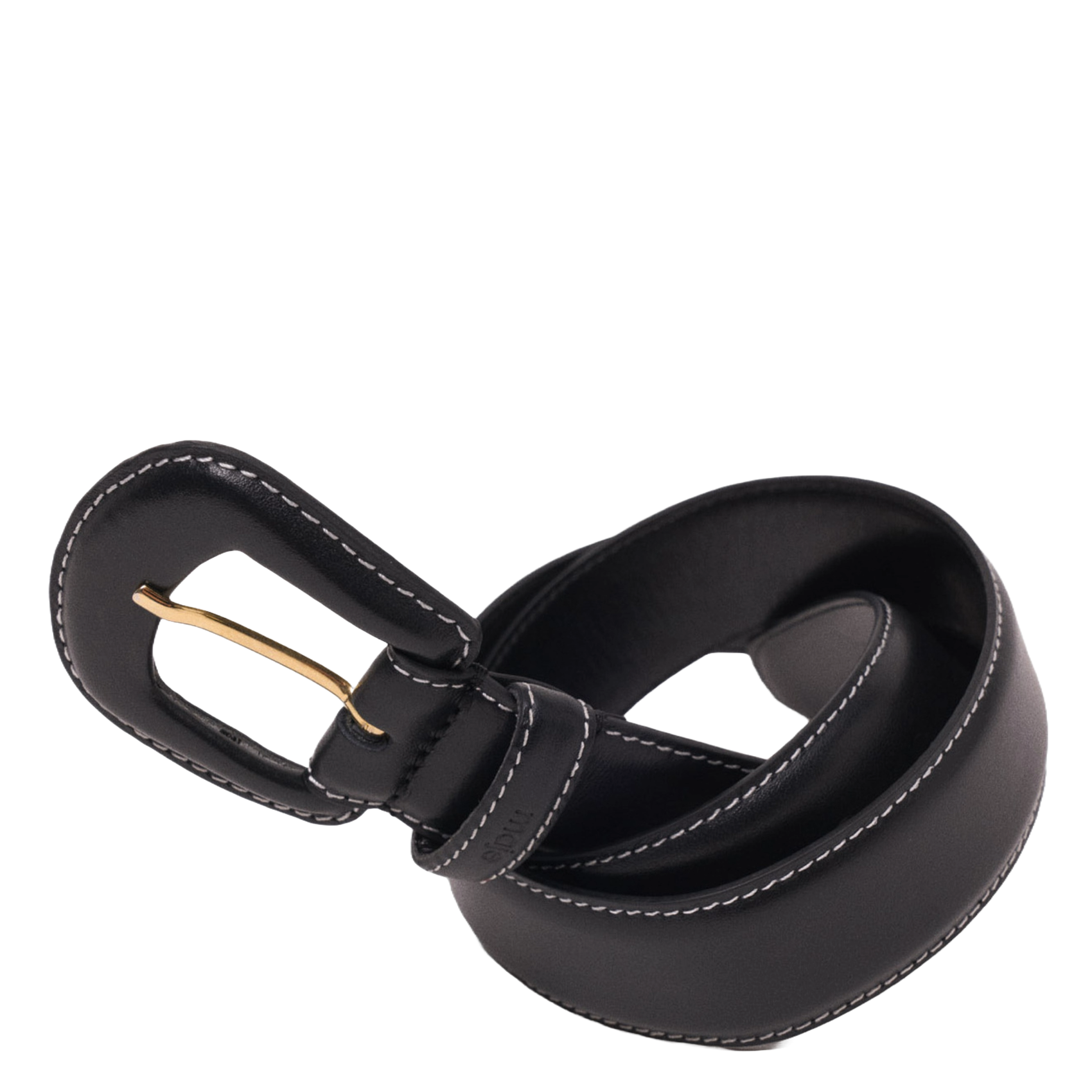 - Gespsluiting. - Breedte: 3 cm.  MAJE Zwart