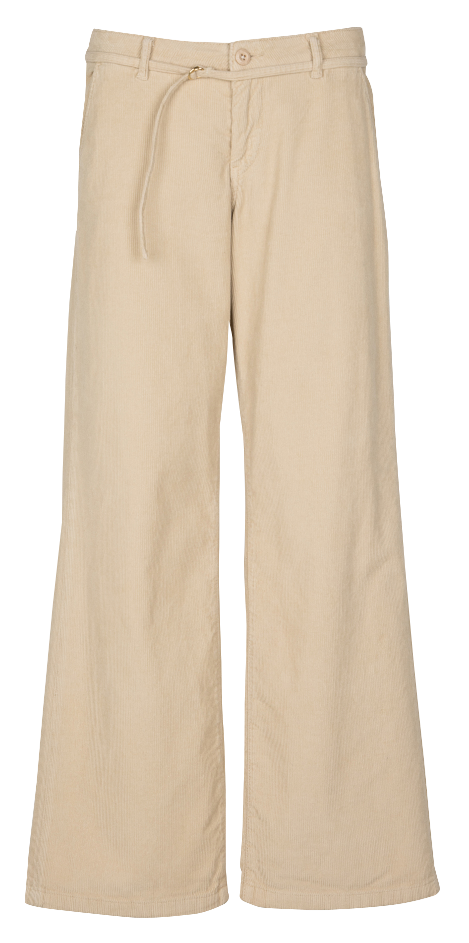 Corduroy cropped pants LE TEMPS DES CERISES Beige