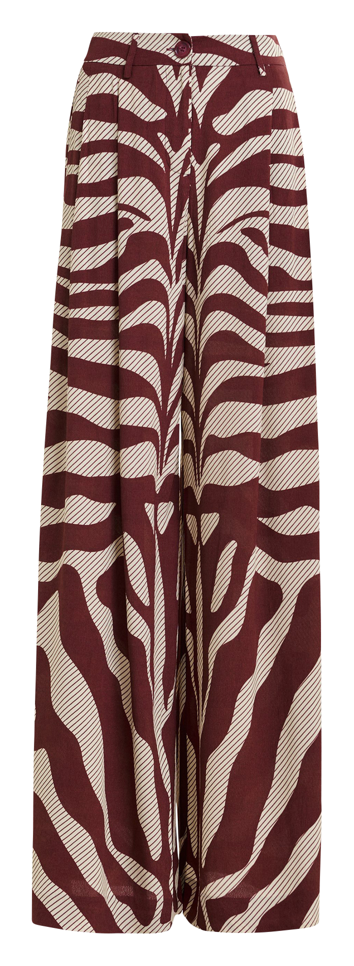 Flowy Wide Leg Striped Pants ESSENTIEL ANTWERP White