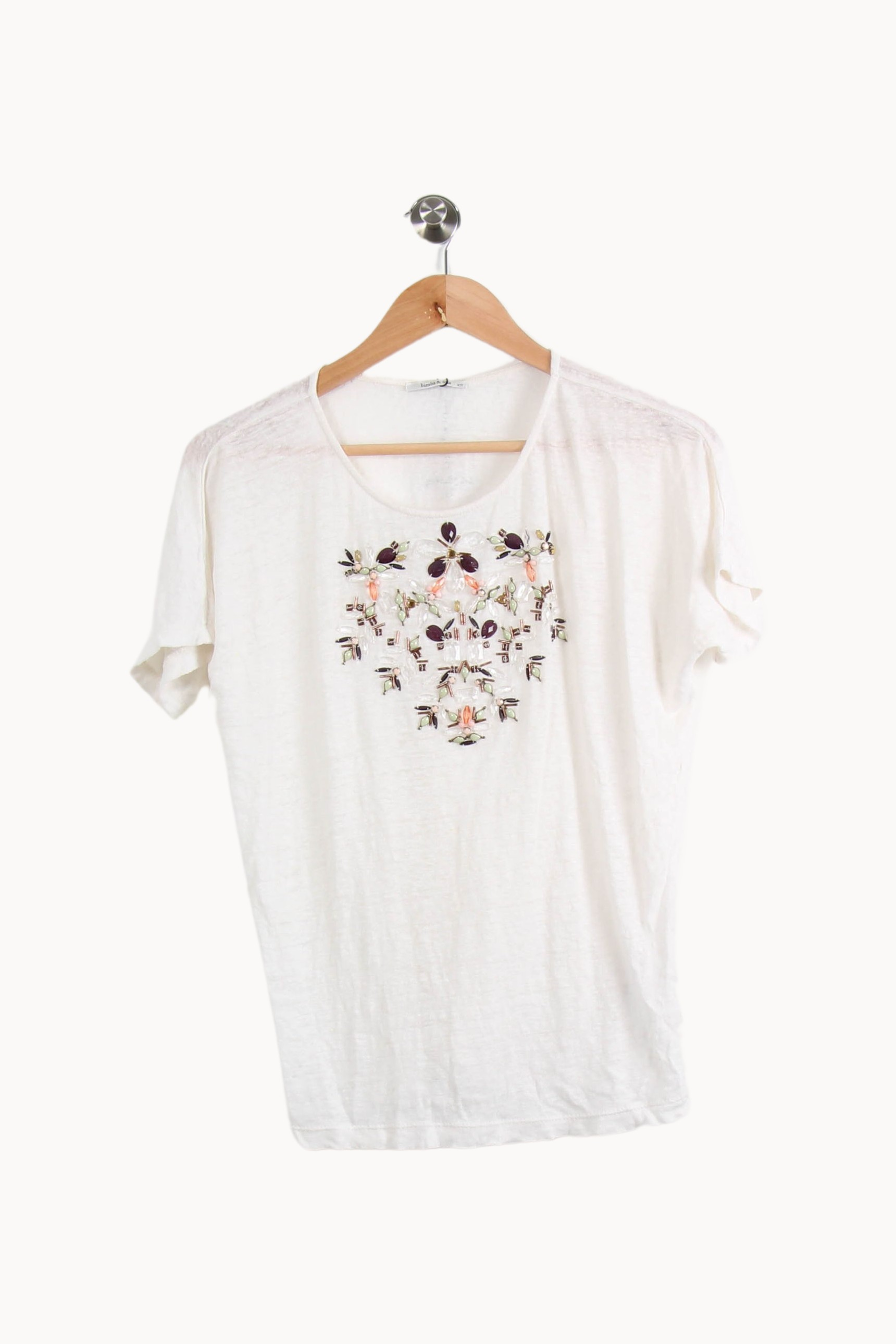 Tommy Badge T-shirt BIMBA Y LOLA - Seconde main White