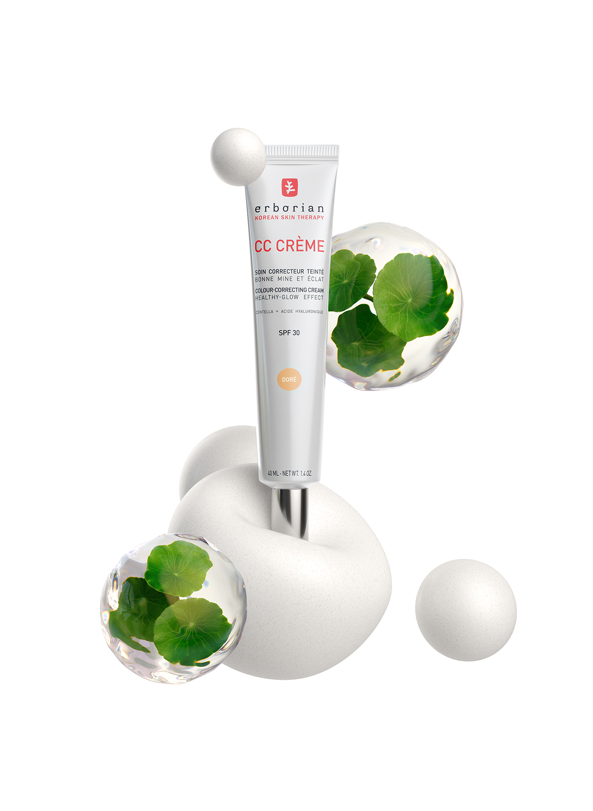 CC Crème - Soin Correcteur teinté – Bonne mine & éclat ERBORIAN Caramel