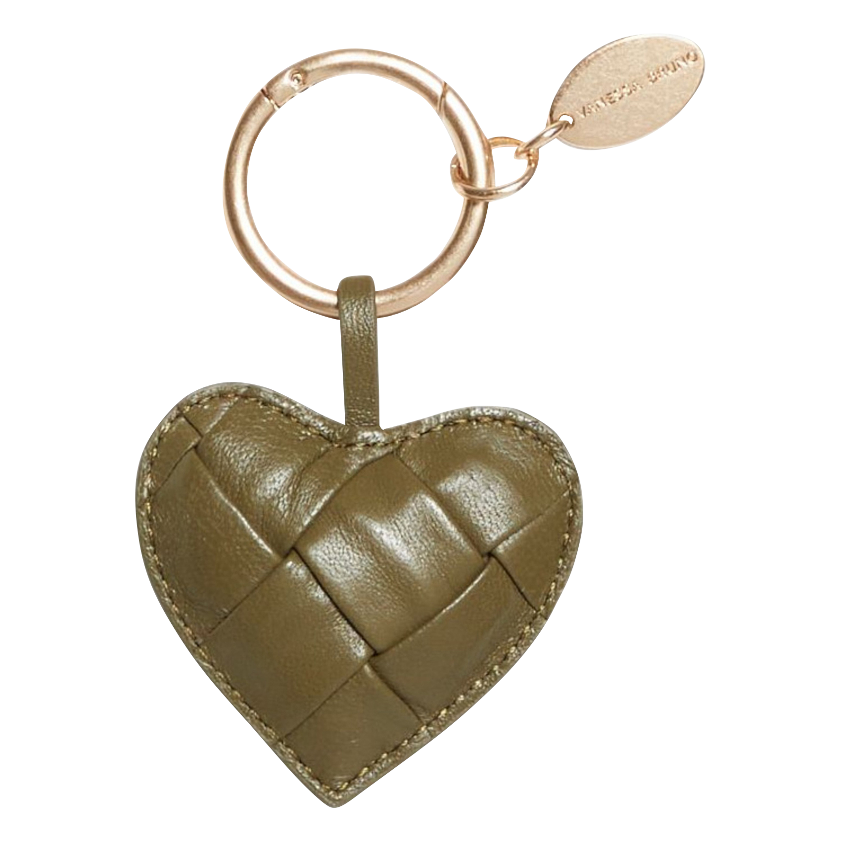 Heart charm in leather VANESSA BRUNO Green