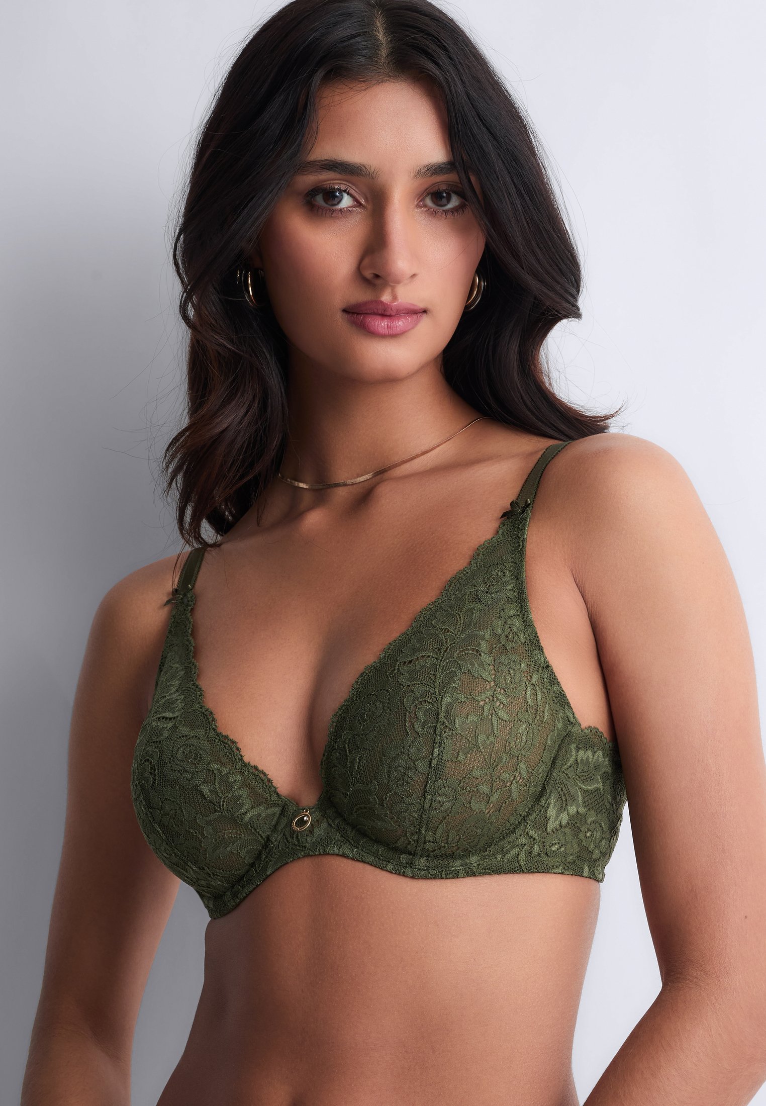 Architecture underwired triangle bra AUBADE Green