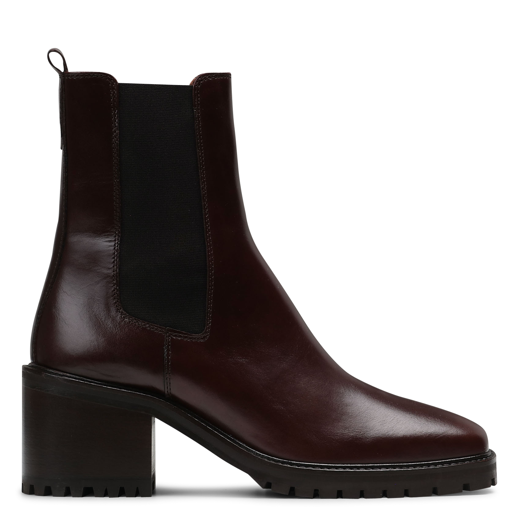 Bottines à talons en cuir RIVECOUR