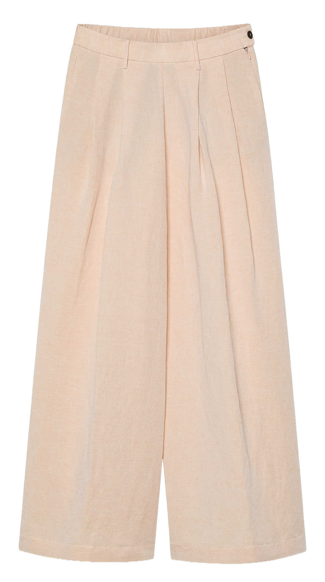 Pantalon large taille haute POMANDERE Rose