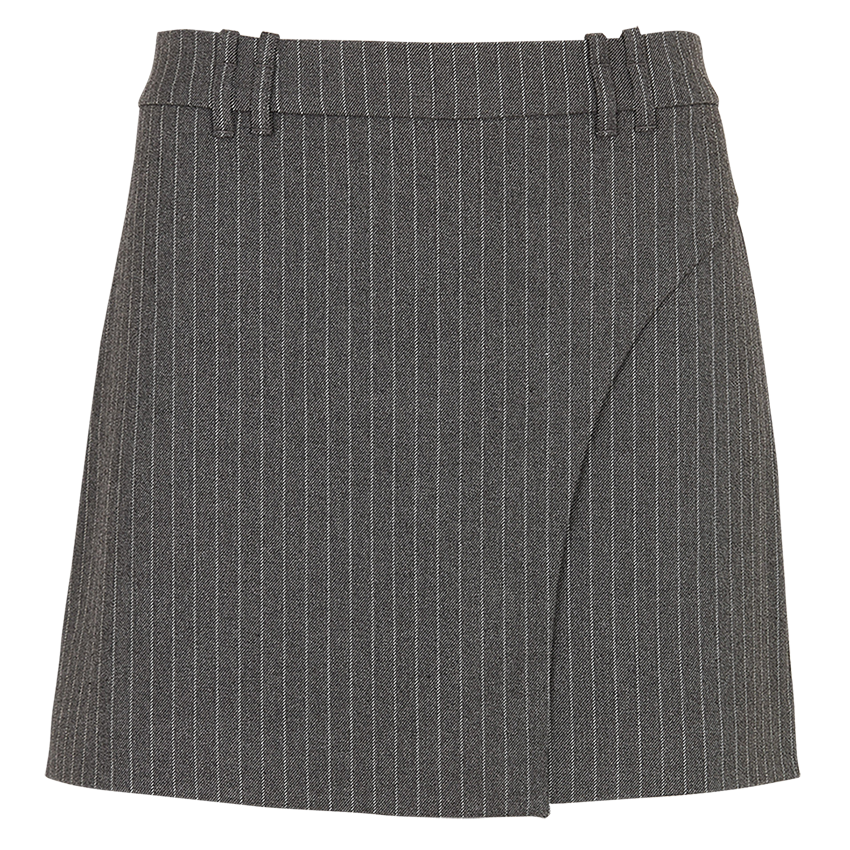 Jupe courte rayée KOOKAI Gris