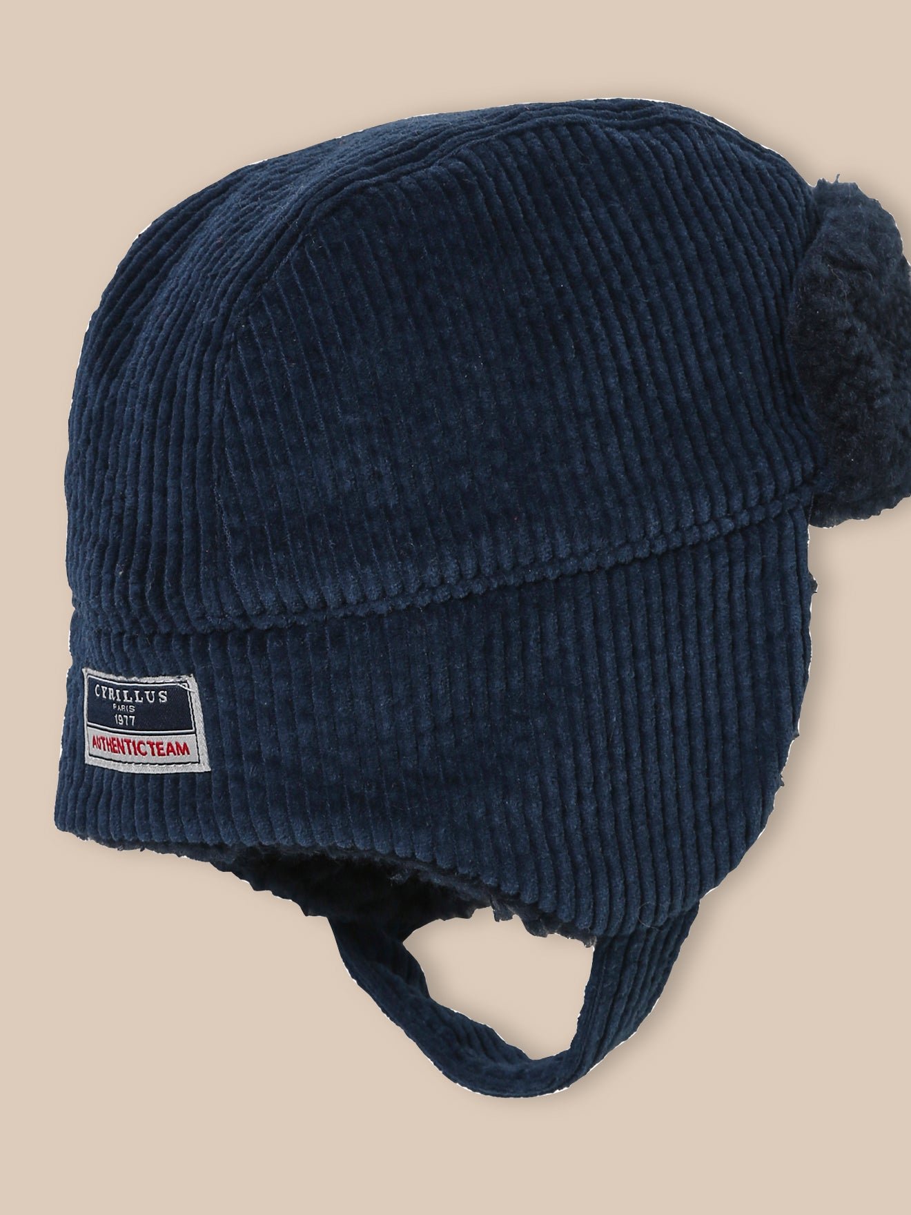 Fur-lined Russian hat CYRILLUS Blue