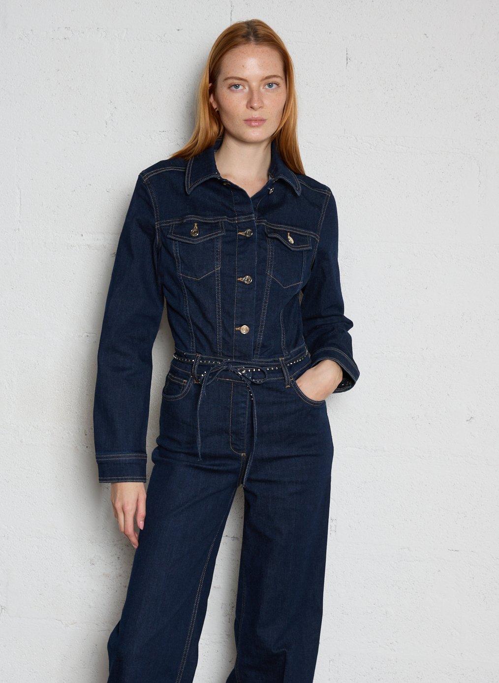 Combinaison en jean LIU JO Bleu