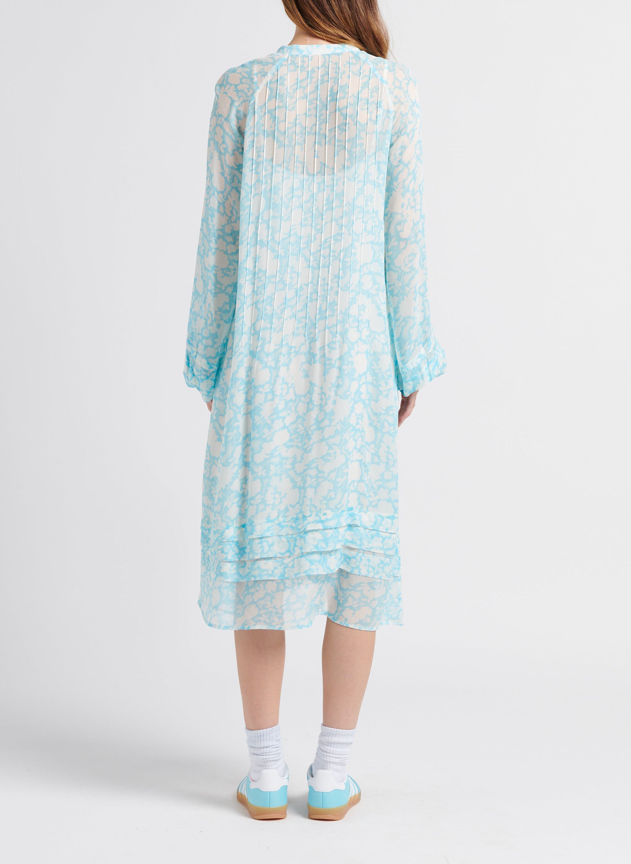 Halflange jurk met Maokraag SAMSOE SAMSOE Veelkleurig