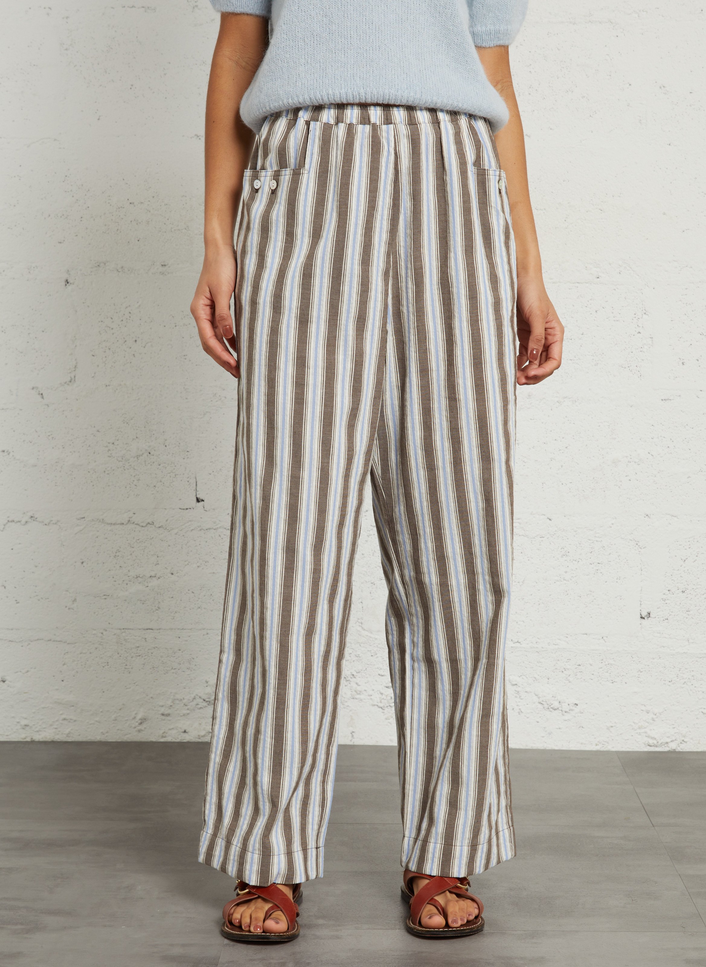 Bucket Hat aus Baumwoll-Mix HOD PARIS Braun