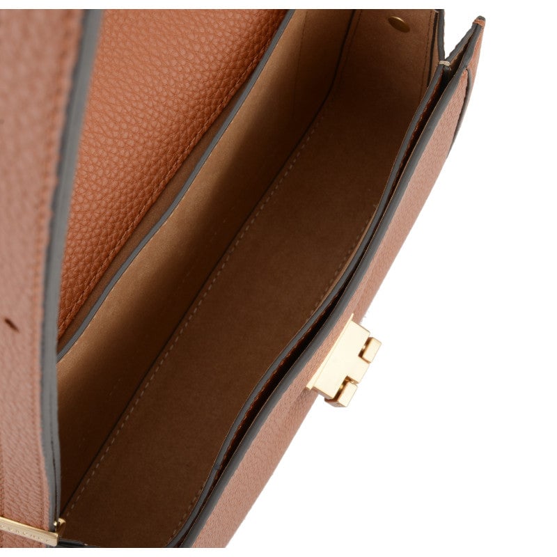 Crossbody bag in cowhide leather Brown