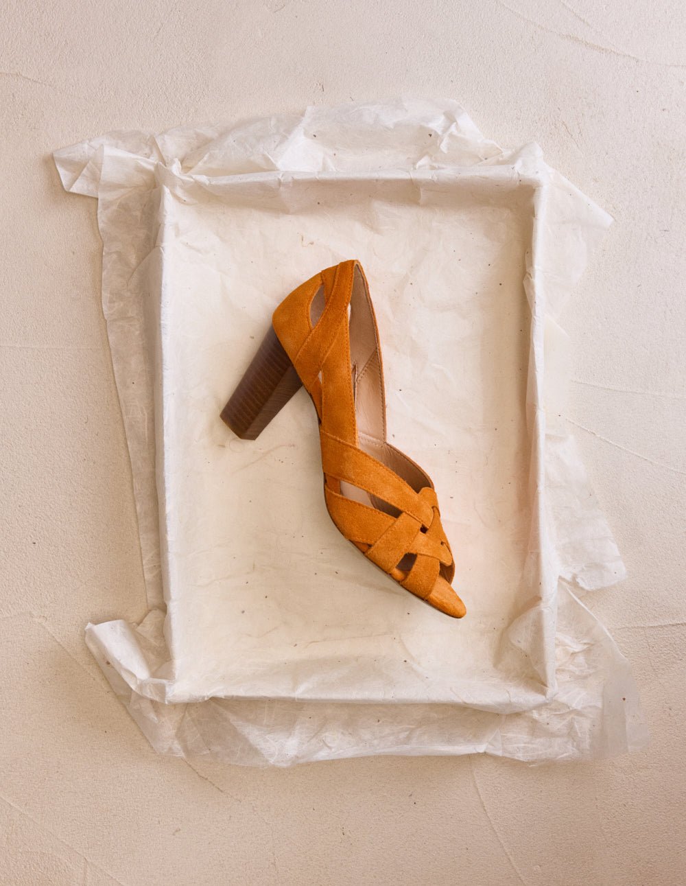 Heeled sandals ODAJE Orange